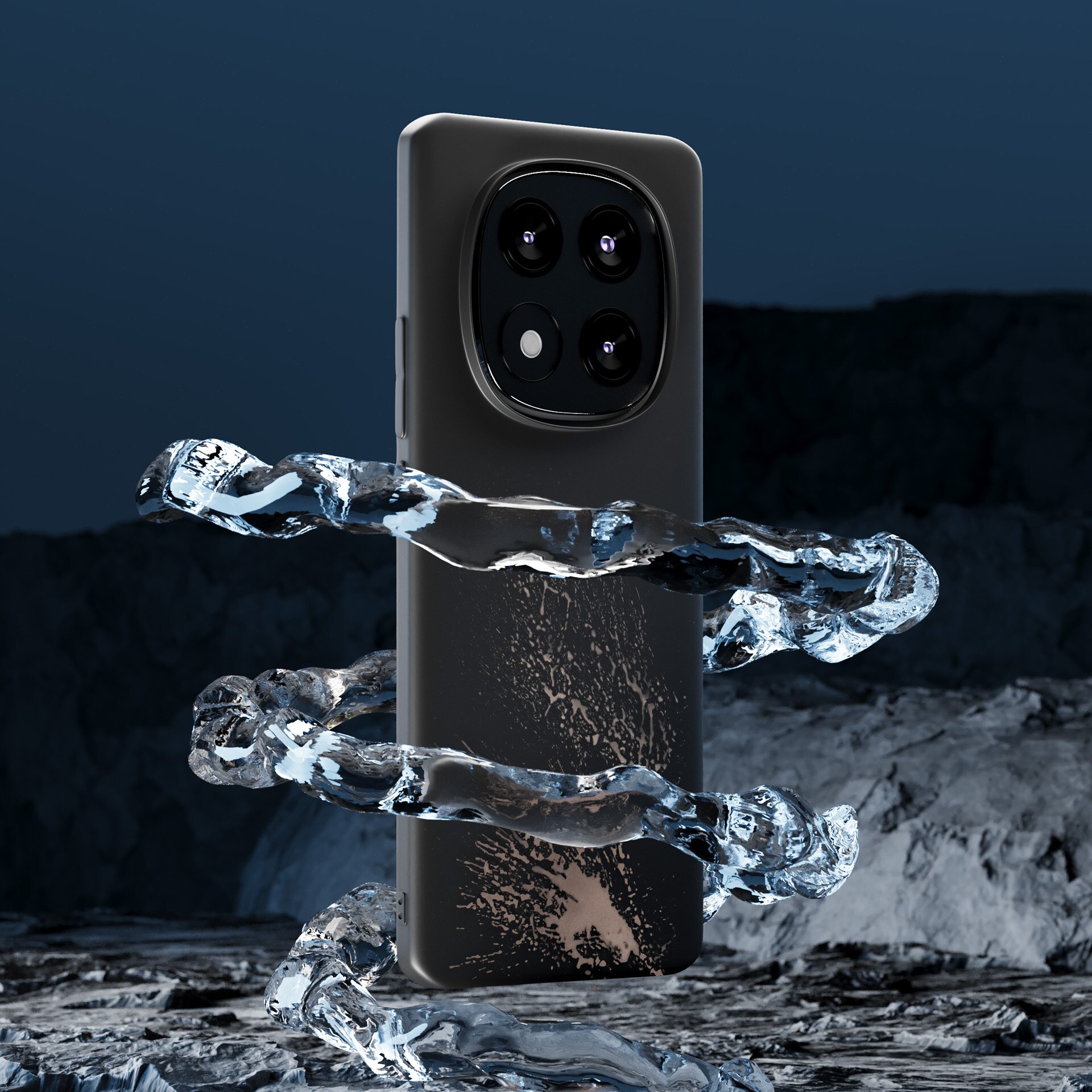 3mk Matt -suojakotelo Xiaomi Redmi Note 14 Pro+:lle – musta
