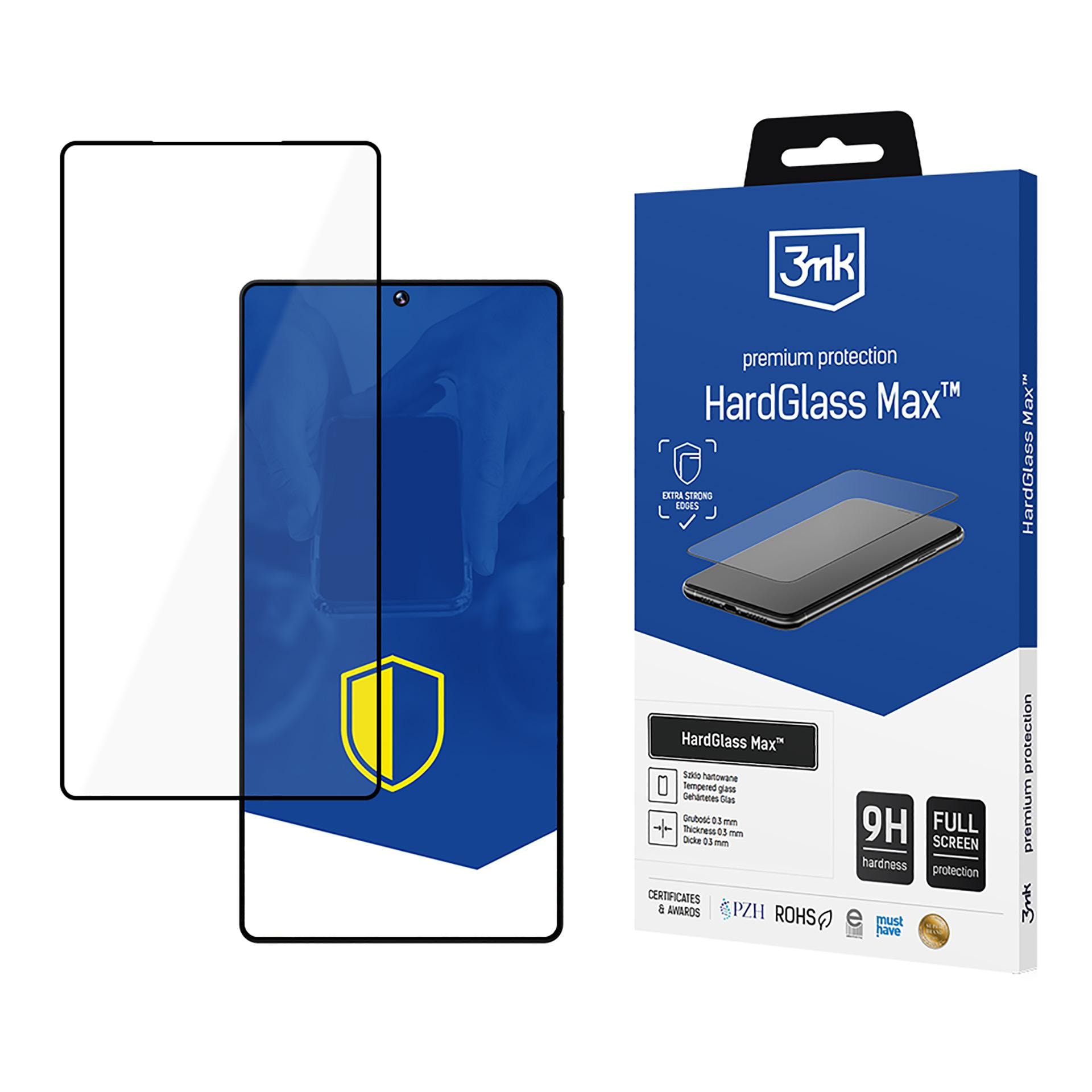 Karkaistu lasi 3mk HardGlass Max Black Samsung Galaxy S25 Ultra -puhelimelle