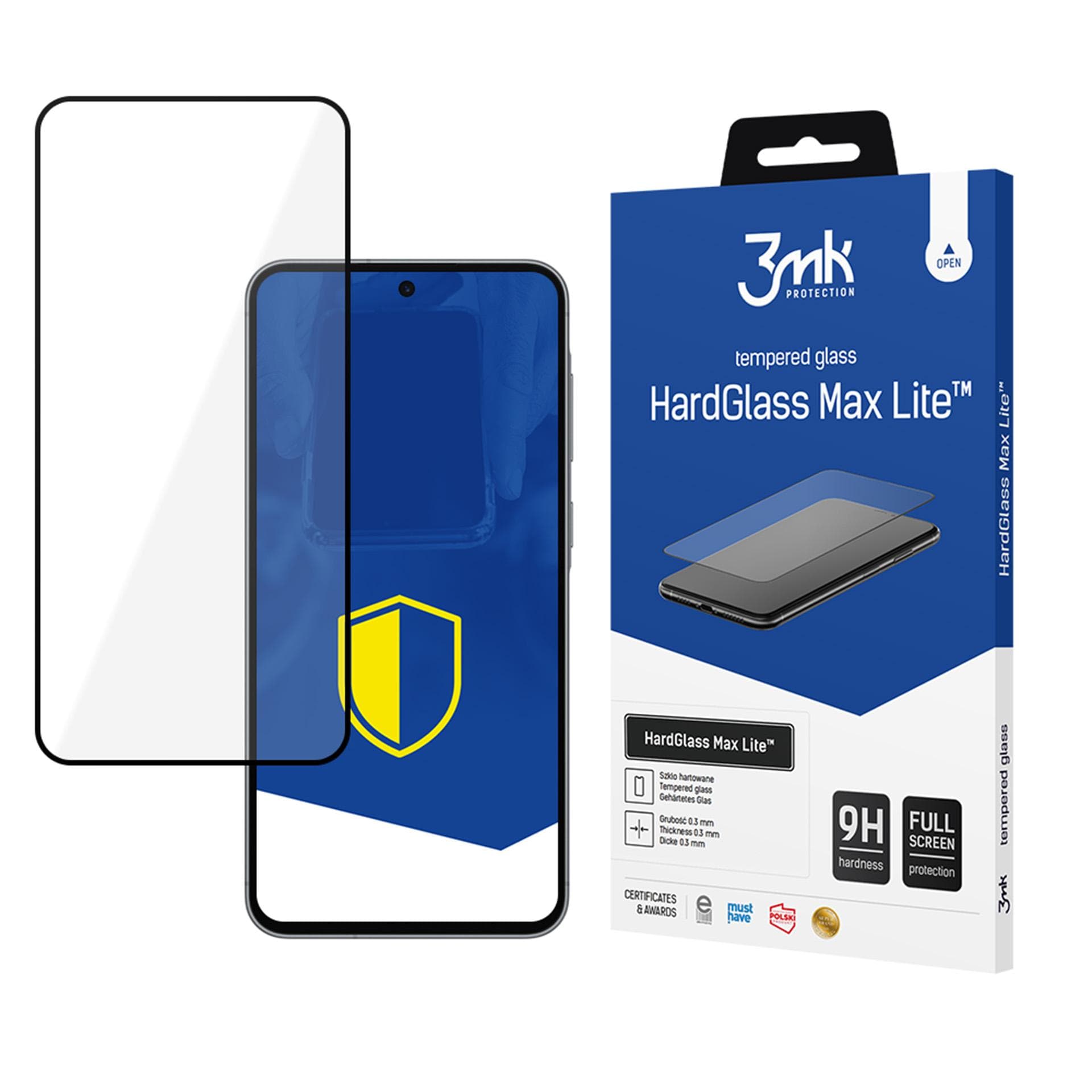 Karkaistu lasi 3mk HardGlass Max Lite Black Samsung Galaxy A36 5G