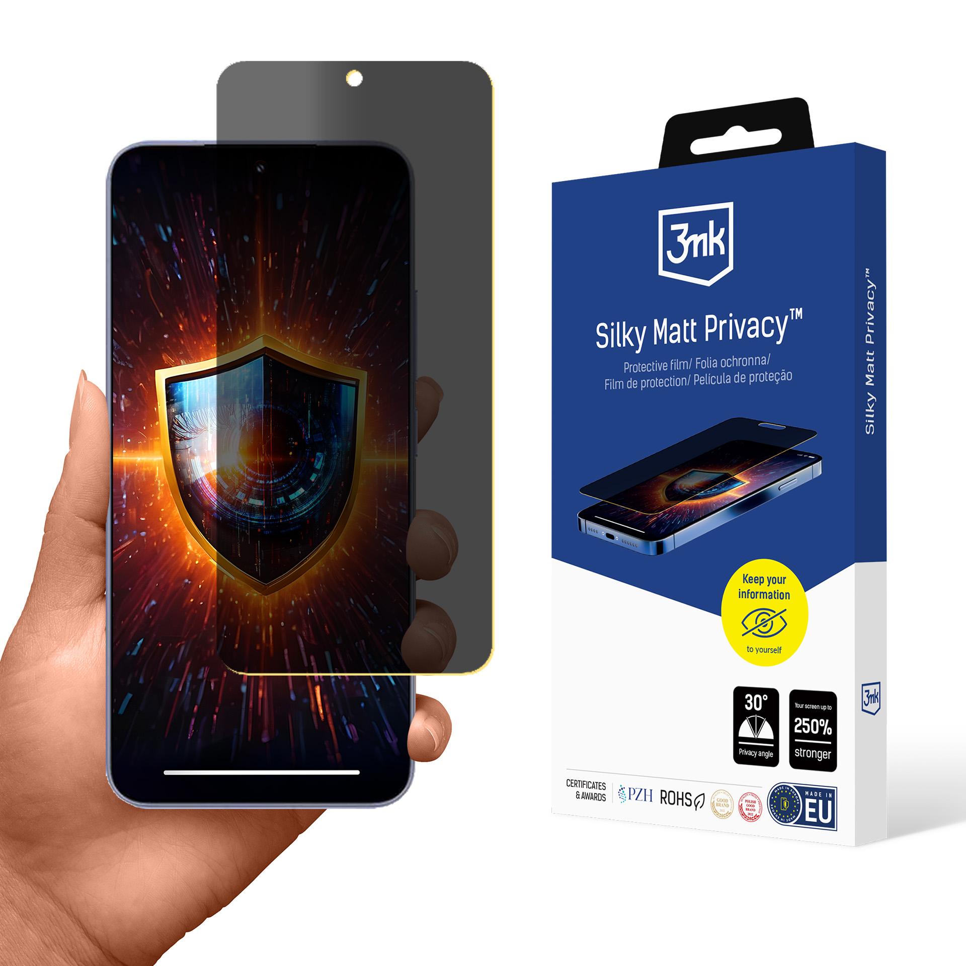 Yksityisyyttä suojaava näytönsuojakalvo 3mk Silky Matt Privacy, Xiaomi 15