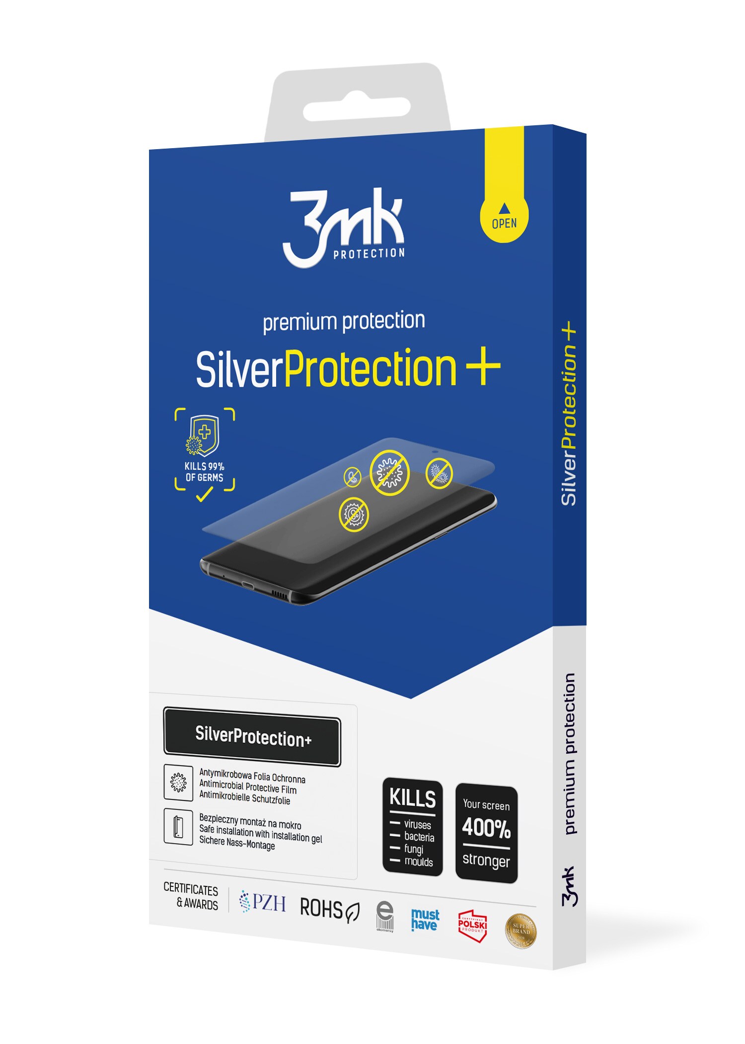 3mk SilverProtection+ -antibakteerinen suojakalvo Xiaomi 15:lle