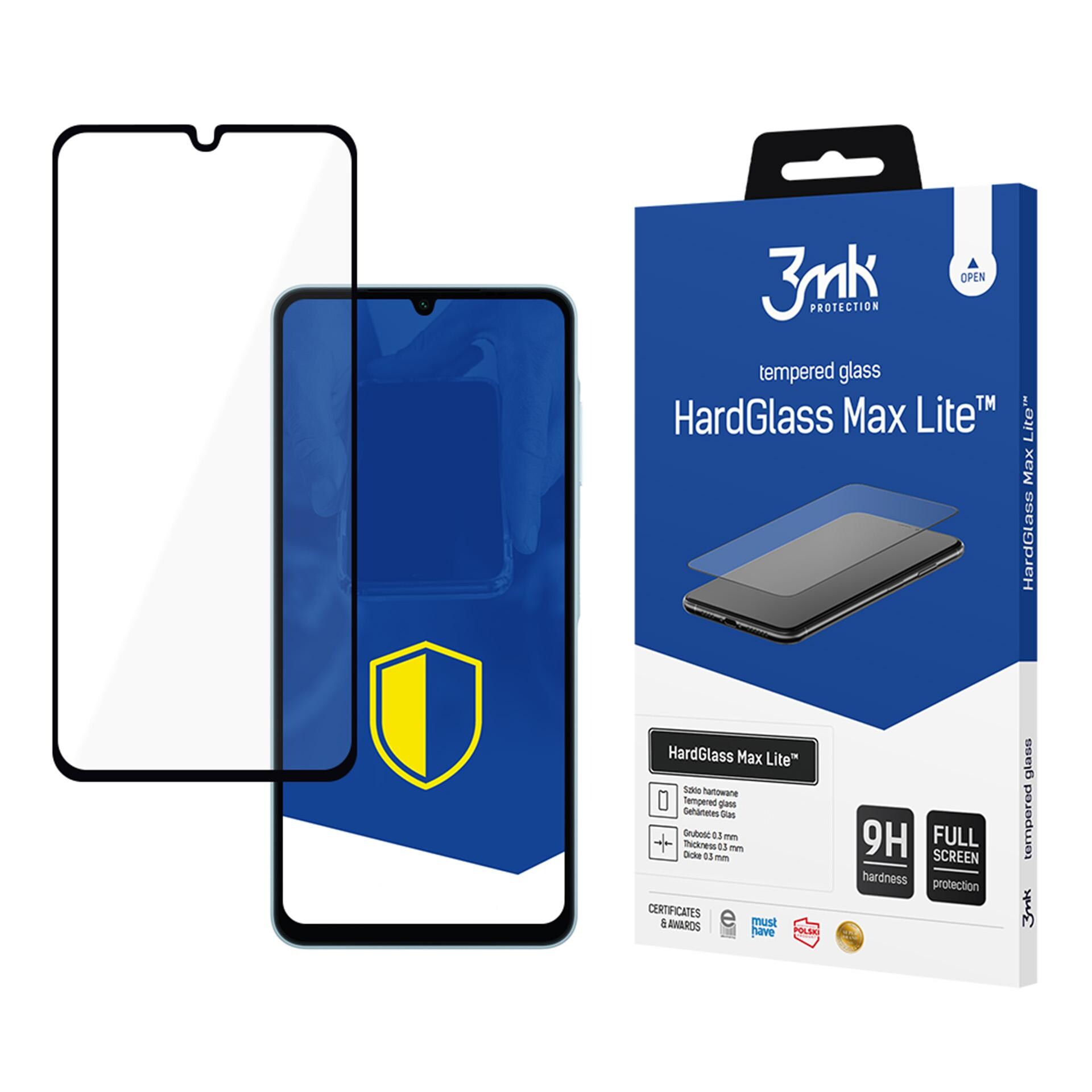 Karkaistu lasi 3mk HardGlass Max Lite Black Samsung Galaxy A06:lle