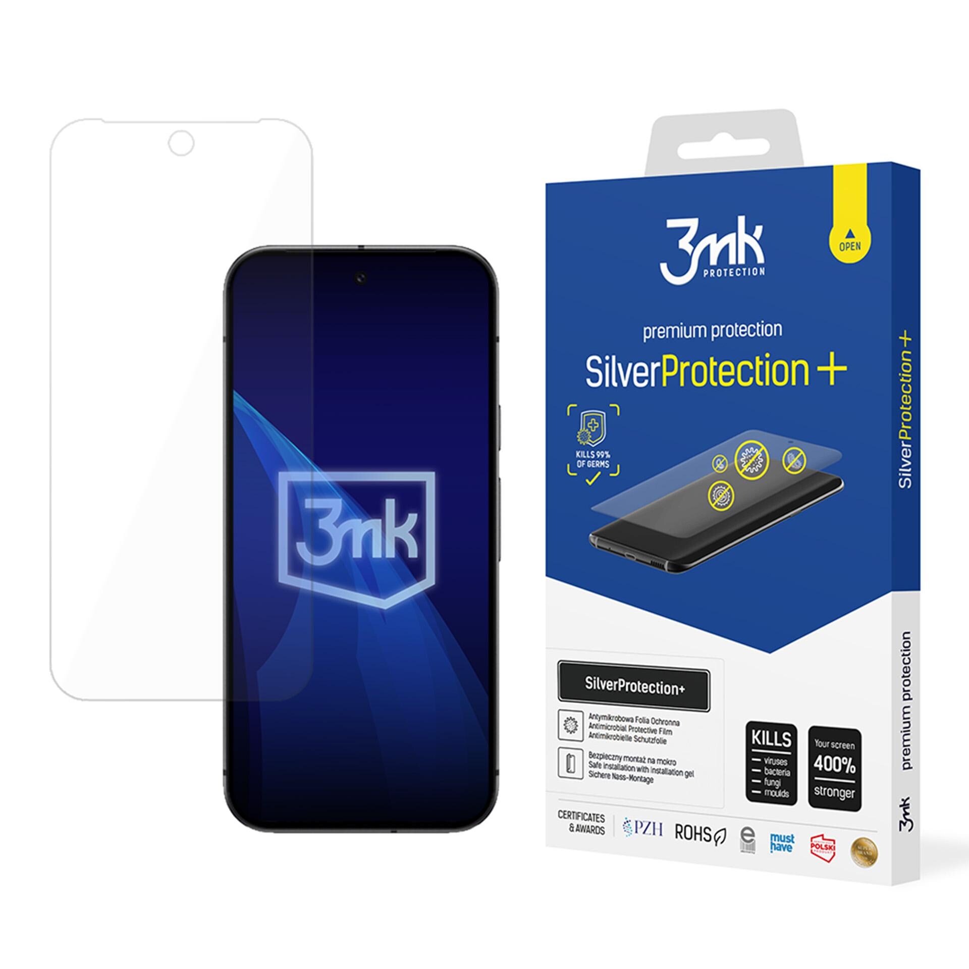 3mk SilverProtection+ -antibakteerinen suojakalvo Google Pixel 9A:lle