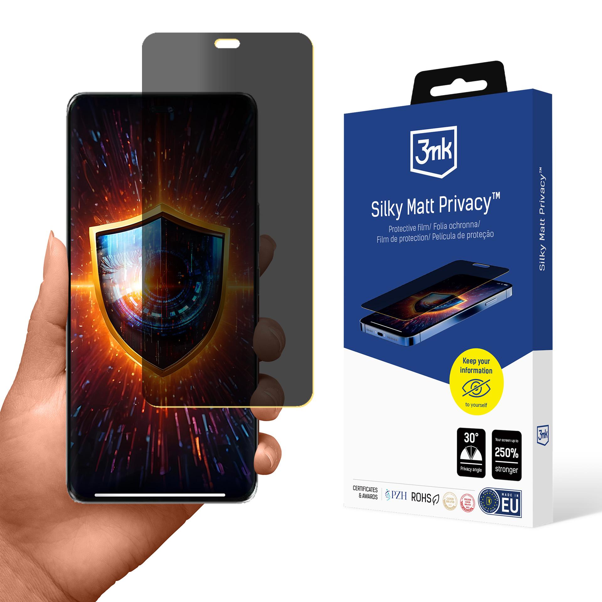 3mk Silky Matt Privacy™ -matta-näytönsuojakalvo Honor Magic7 Lite -puhelimelle