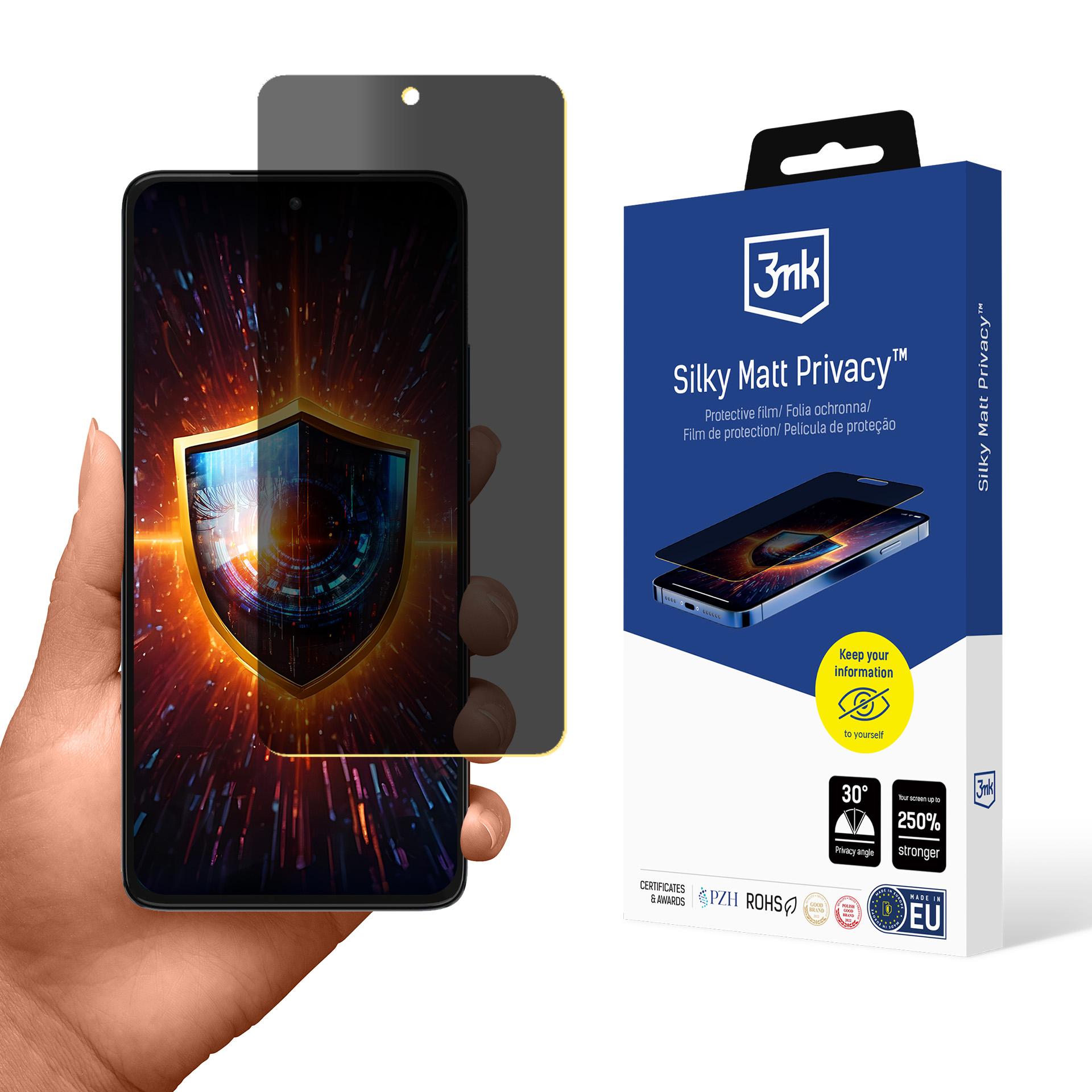 3mk Silky Matt Privacy -matta suojakalvo Motorola Edge 30:lle