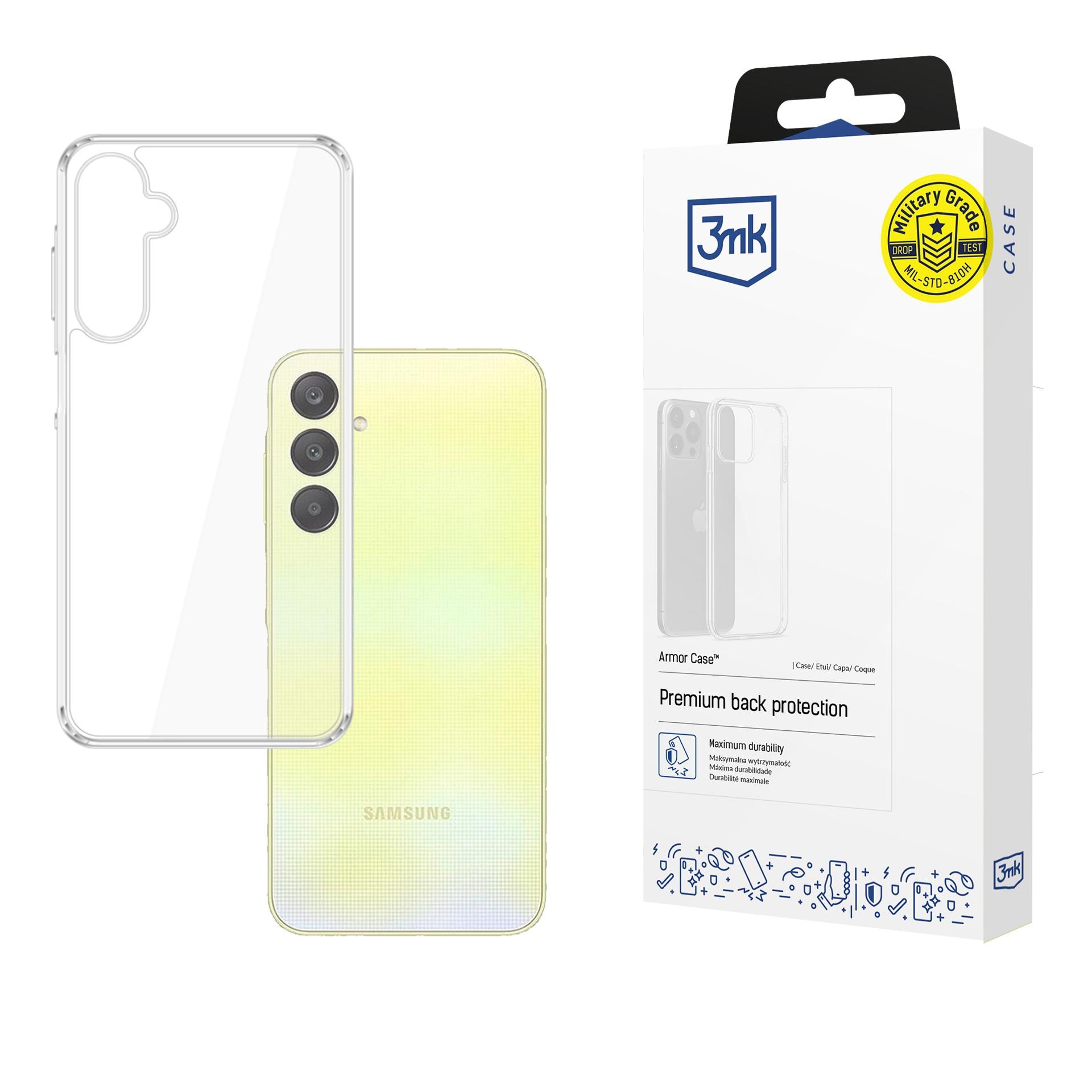 3mk-suojakotelo Samsung Galaxy A26 5G:lle – läpinäkyvä