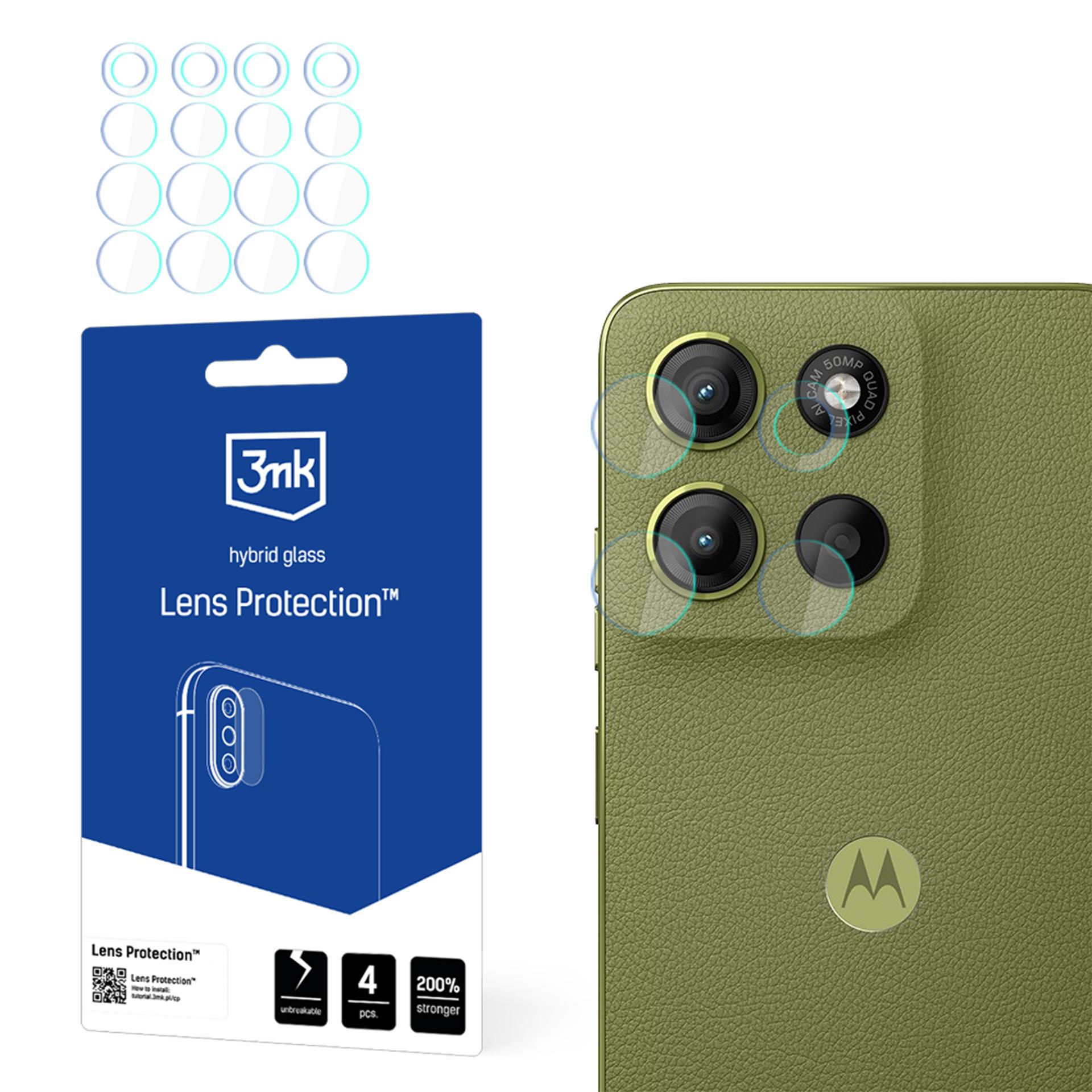 3mk-objektiivinsuojus: hybridilasi Motorola Moto G15 / G15 Power -kameraobjektiiville