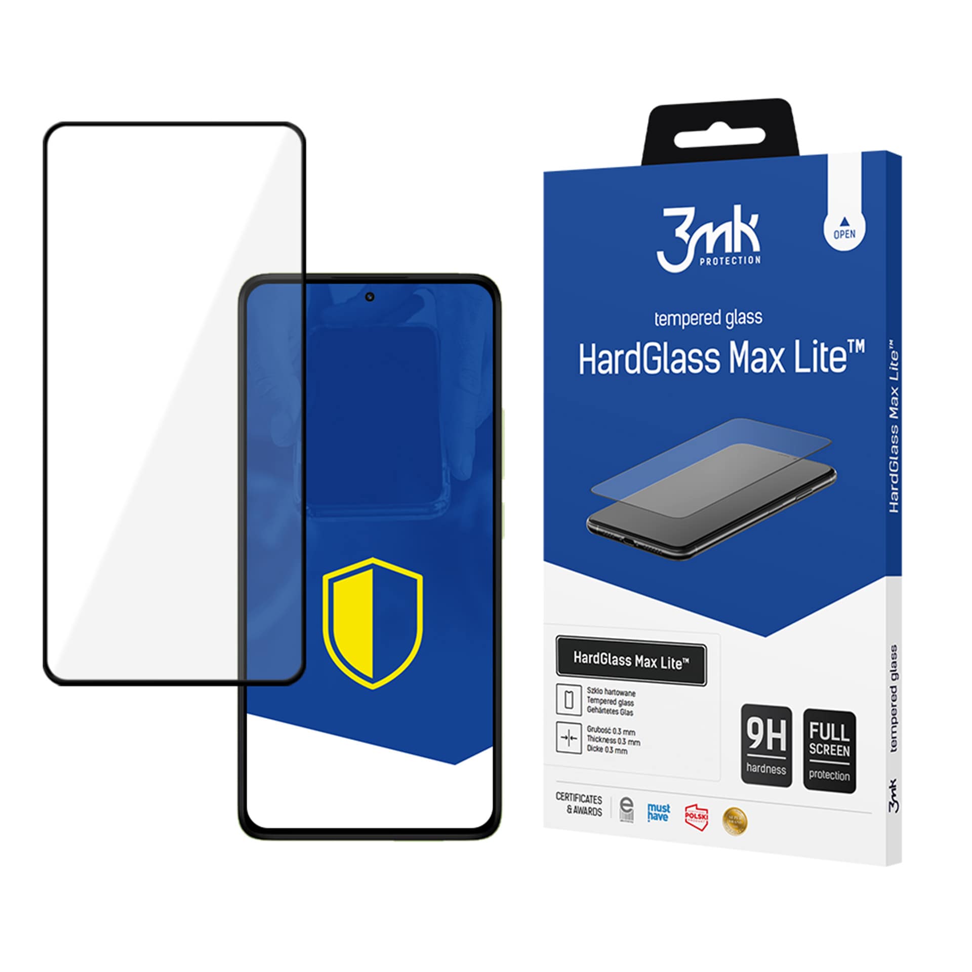 Karkaistu lasi 3mk HardGlass Max Lite Black, Xiaomi Redmi Note 14 PRO / 14 PRO+ 5G