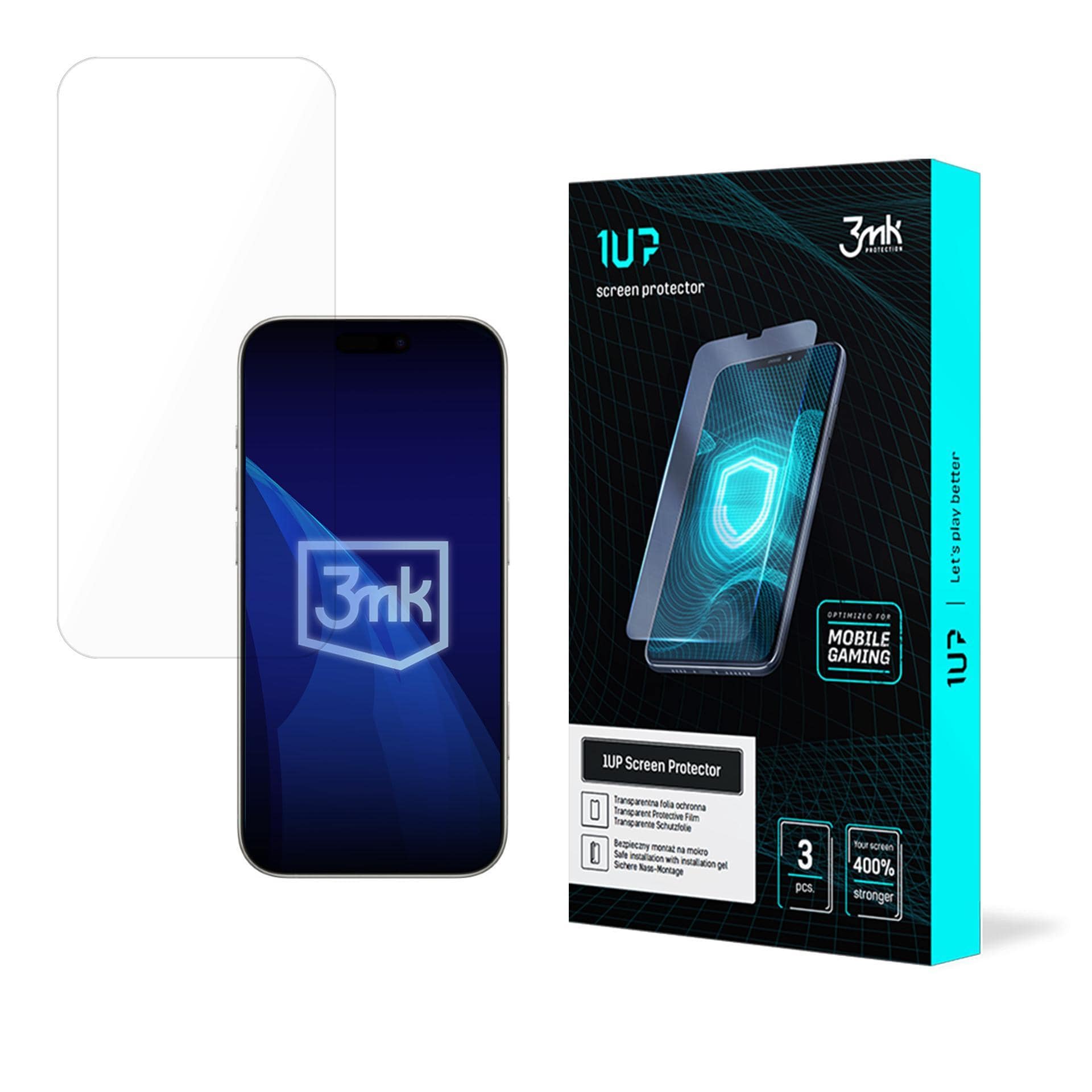 Gamer Foil 3mk 1UP -suojakalvo Apple iPhone 17 Pro Max -puhelimelle