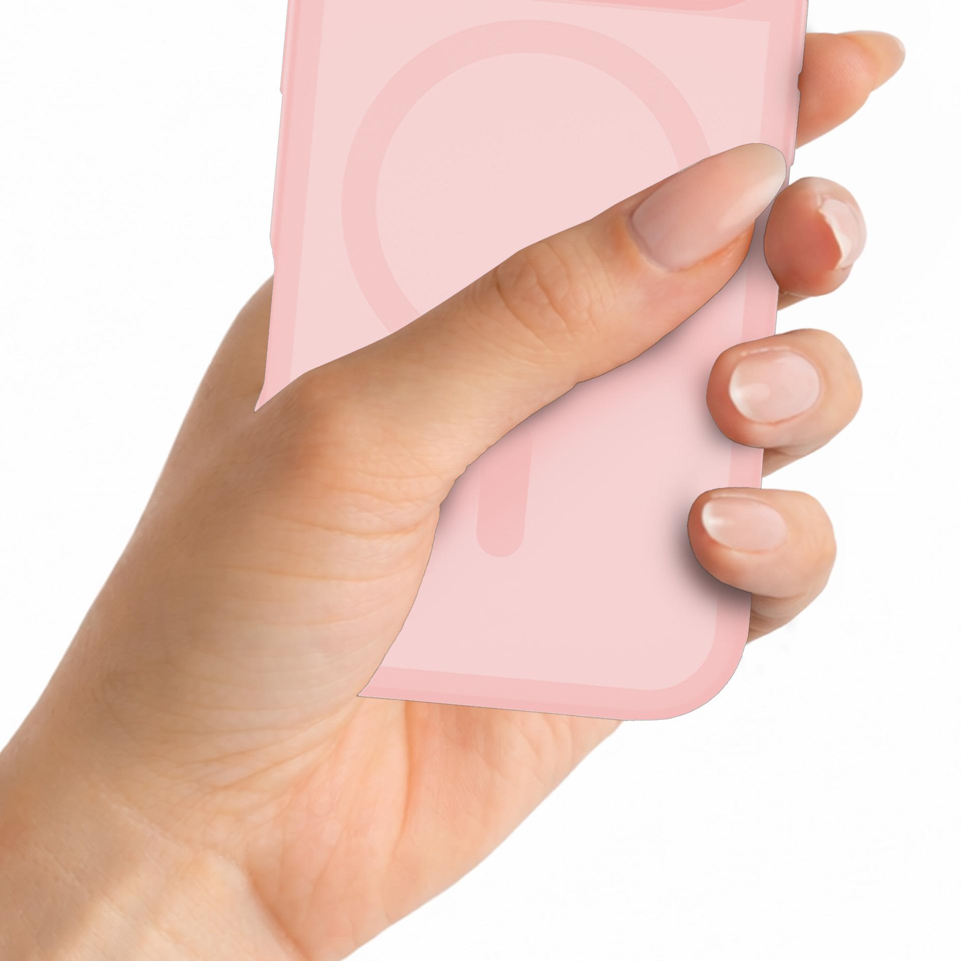 3mk Misty MagCase iPhone 14 Pro:lle – vaaleanpunainen