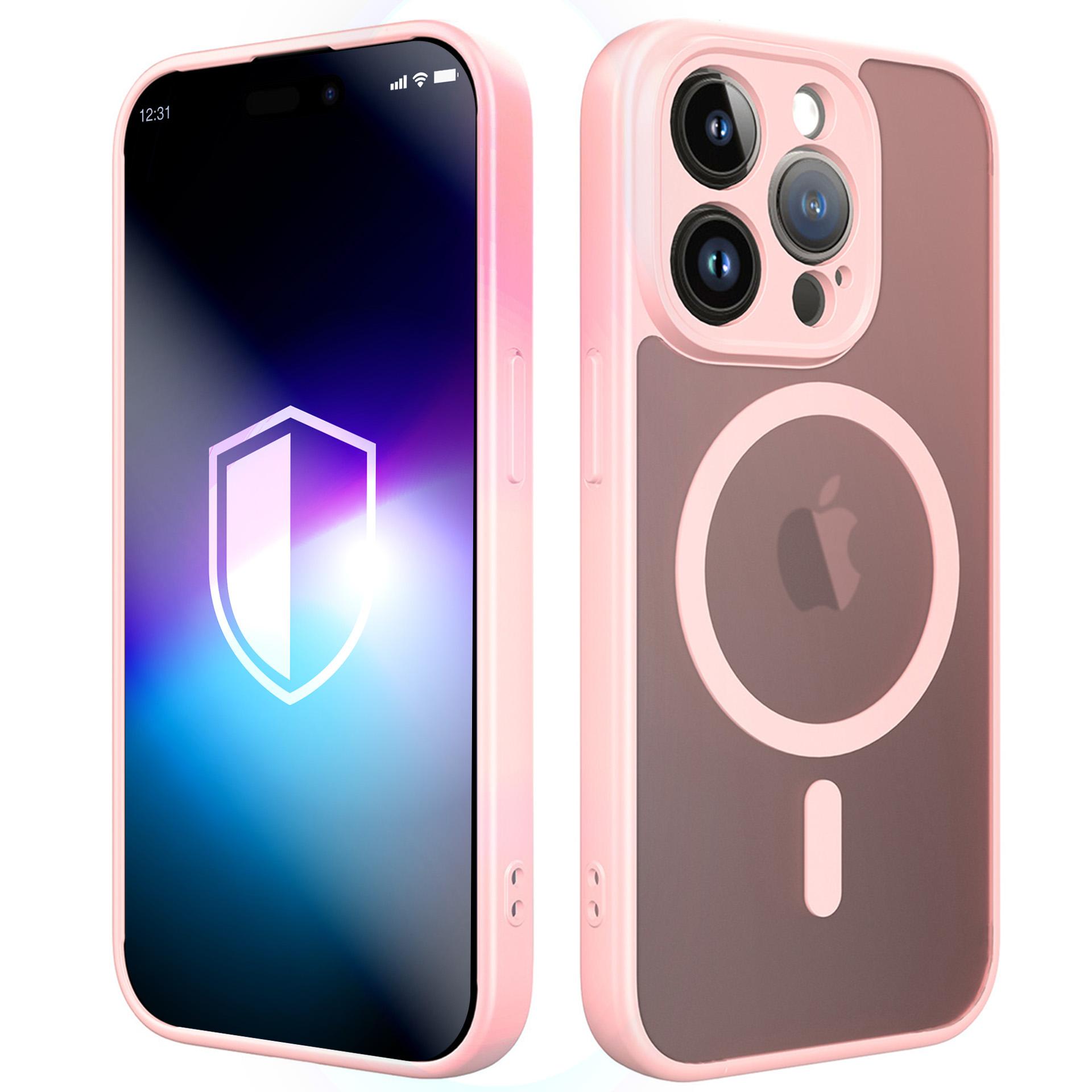 3mk Misty MagCase iPhone 15 Pro - vaaleanpunainen