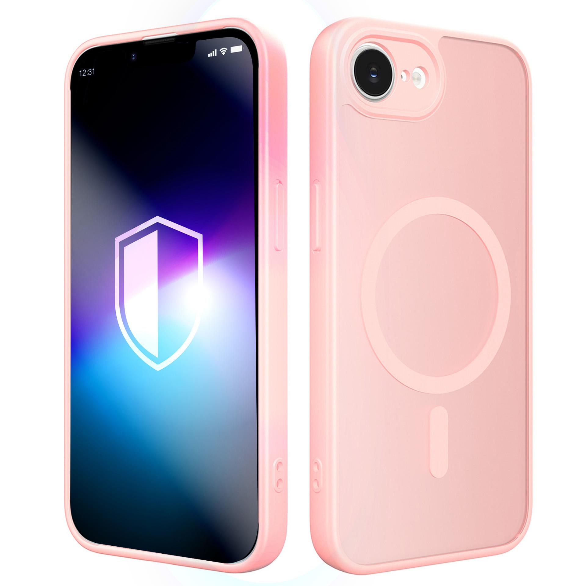 3mk Misty MagCase iPhone 16E / 17E - vaaleanpunainen
