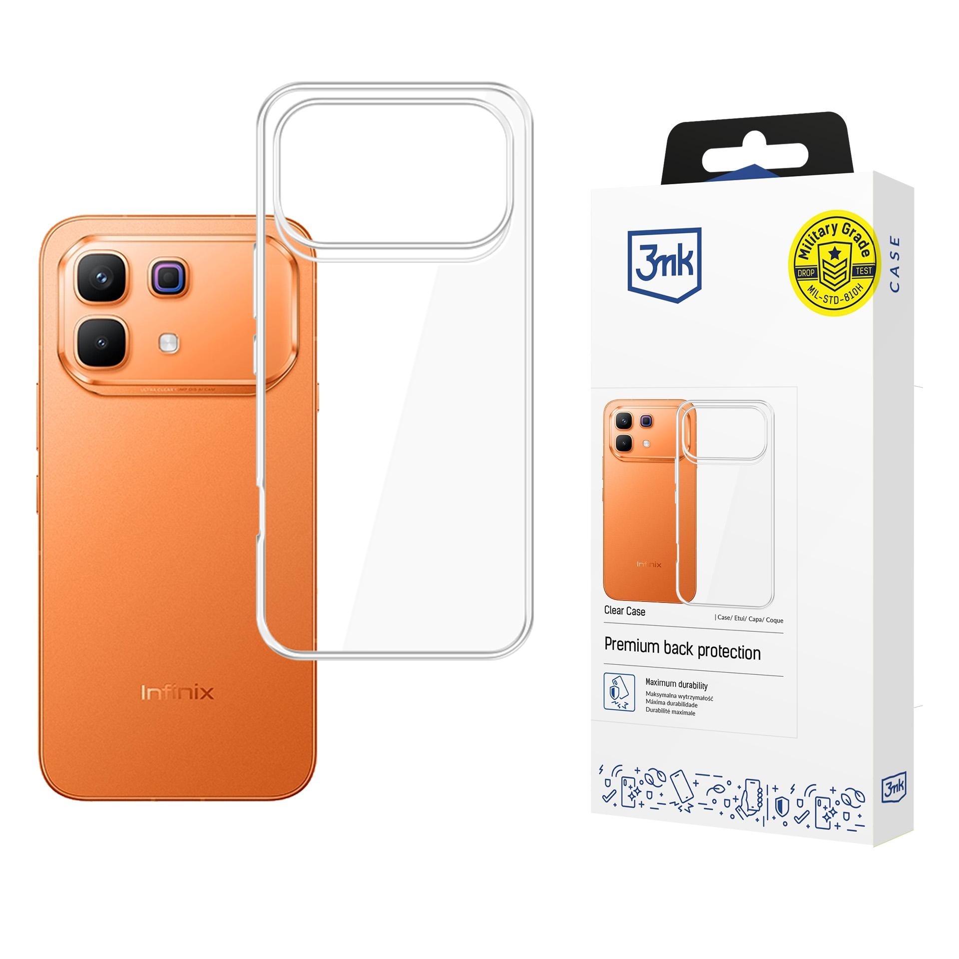 3mk:n läpinäkyvä suojakotelo Infinix Note 60 Pro -mallille