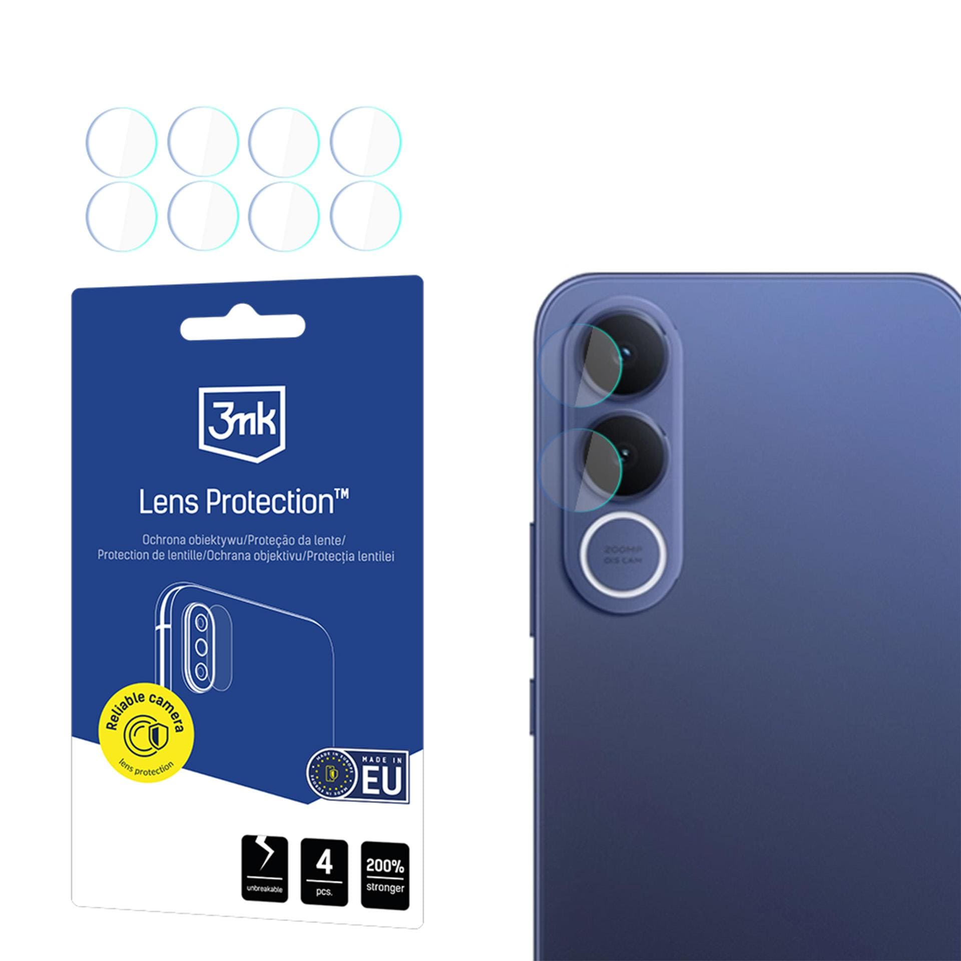 3mk Lens Protection™ -hybridikameran linssisuojalasi Vivo V70 FE -mallille
