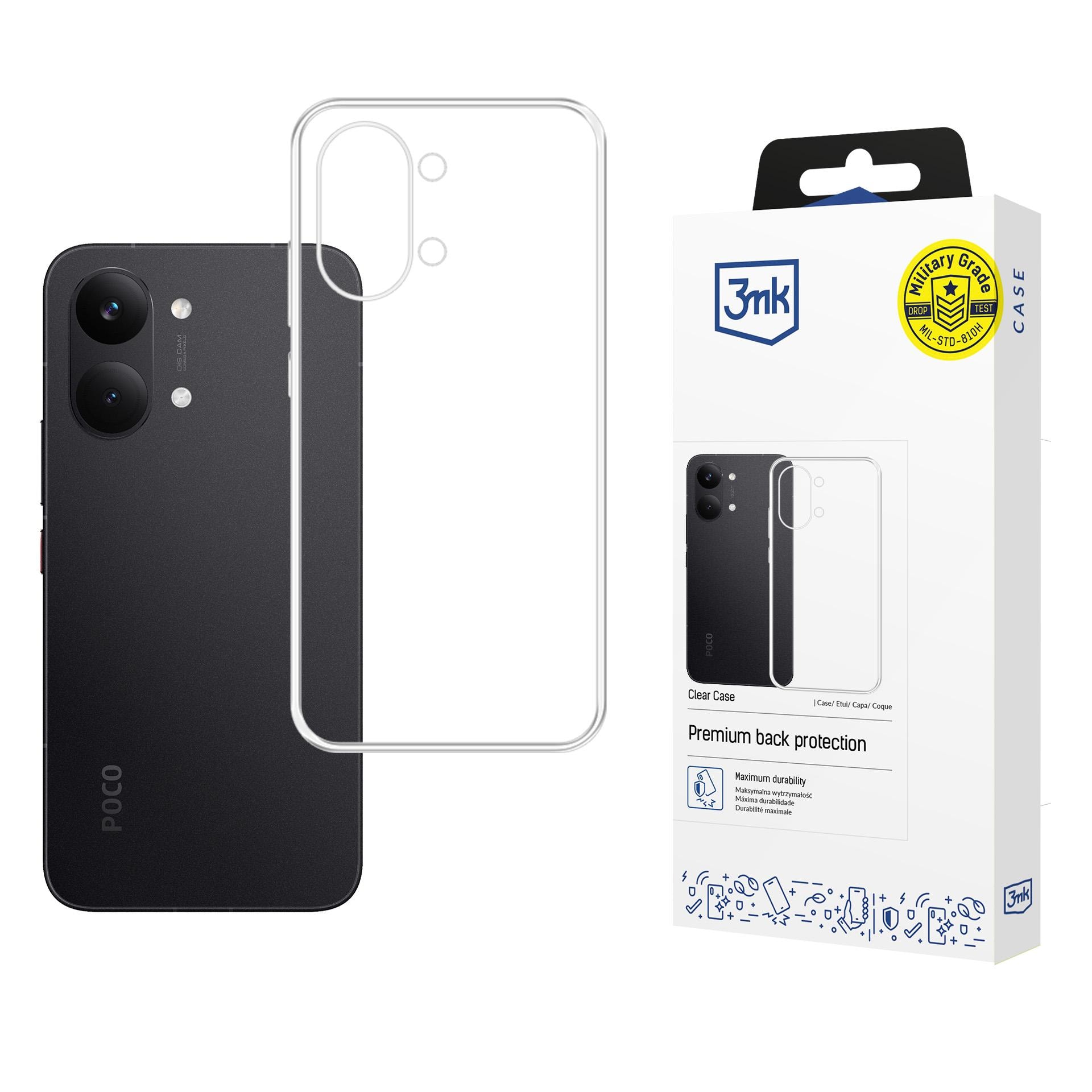 3mk:n läpinäkyvä suojakotelo Xiaomi Poco X8 Pro Max -mallille