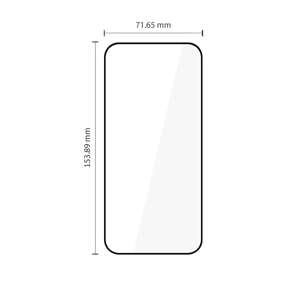 Tech-Protect Glass Fit+ -karkaistu lasisuojus, 2 kpl, Xiaomi 17T - musta