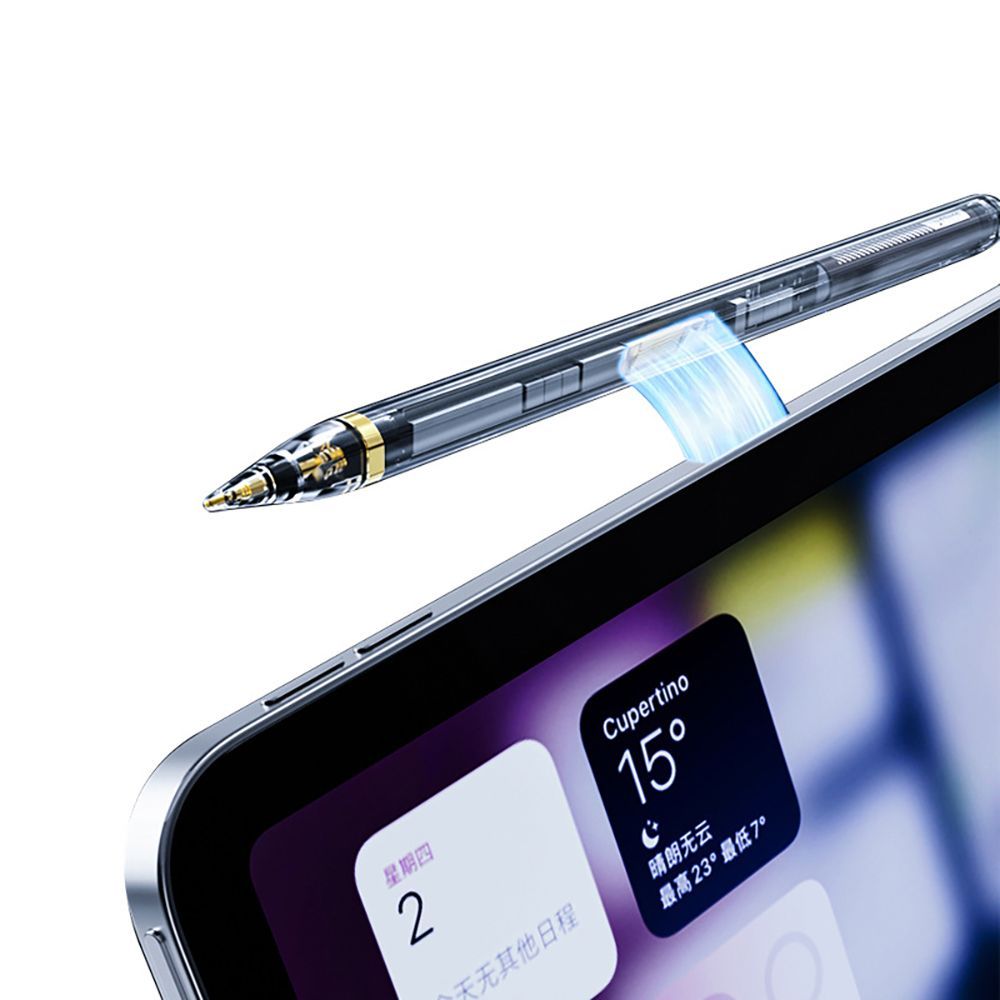 Tech-Protect -kynänkärjet, 4 kpl:n pakkaus, vaihto-osat Apple Pencilille – kirkkaat