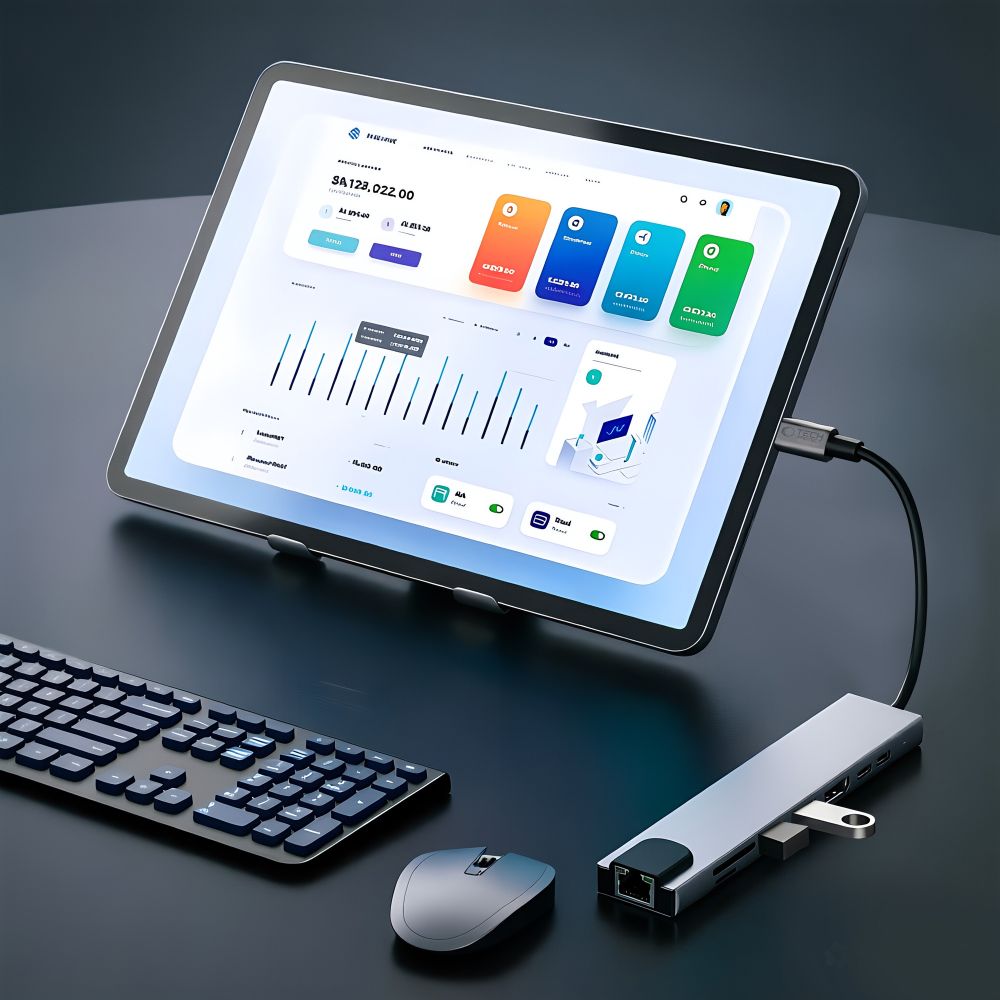 Tech-Protect HB09 USB-keskitin 8-in-1: USB-C/USB-A 3.0, HDMI 4K@60Hz, SD/TF, PD 100W, RJ45 – harmaa