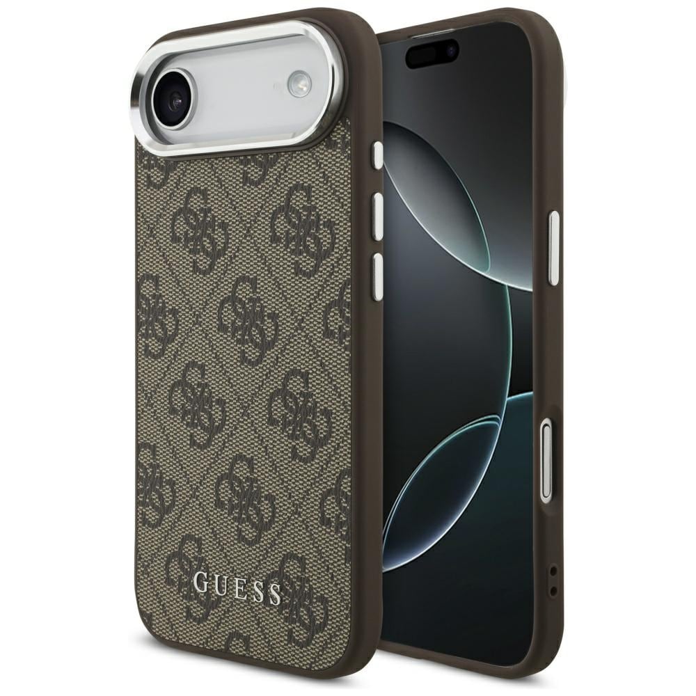 Guess 4G Classic Logo MagSafe -kotelo iPhone Airille – ruskea