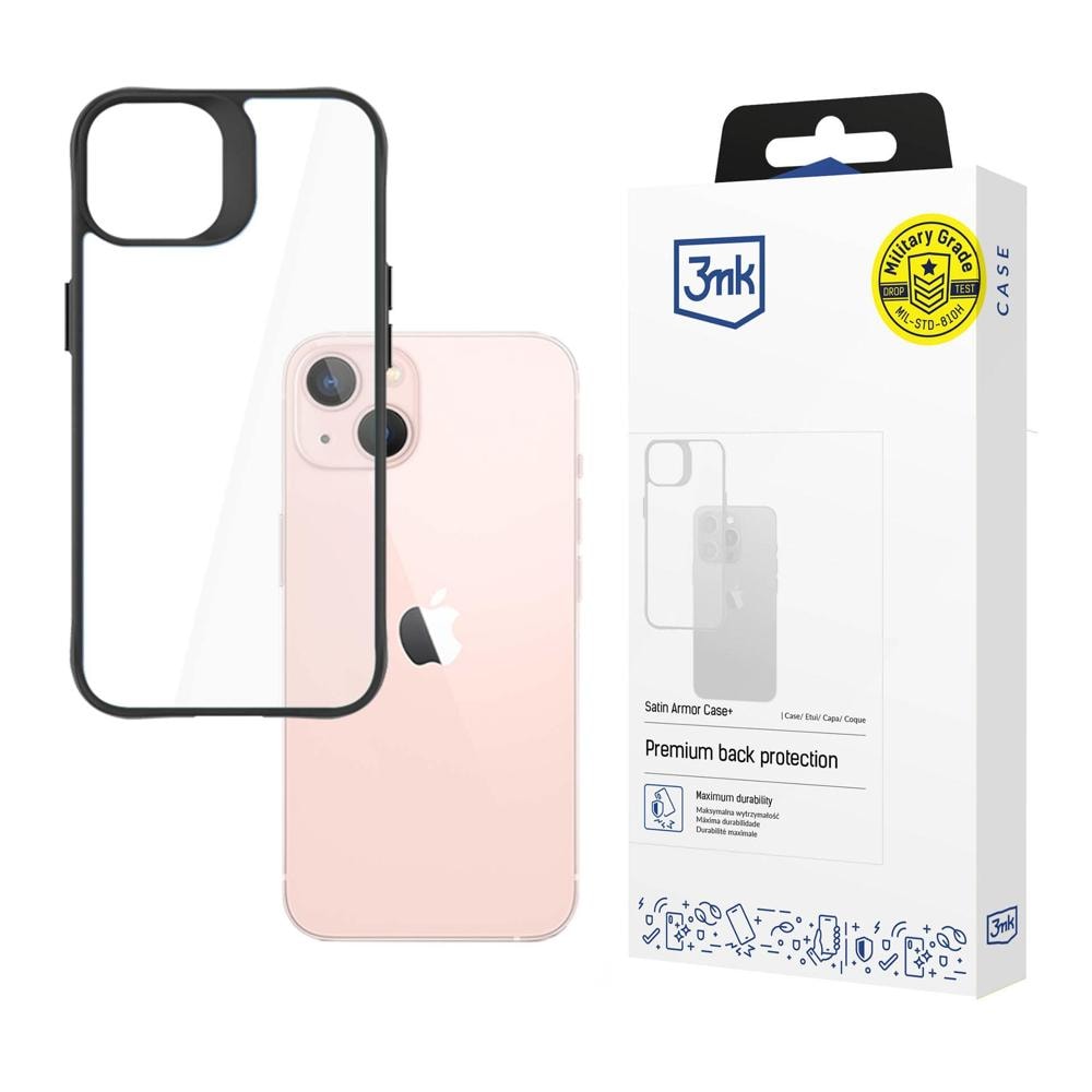 3mk Satin Armor Case+ iPhone 14 Plus - läpinäkyvä