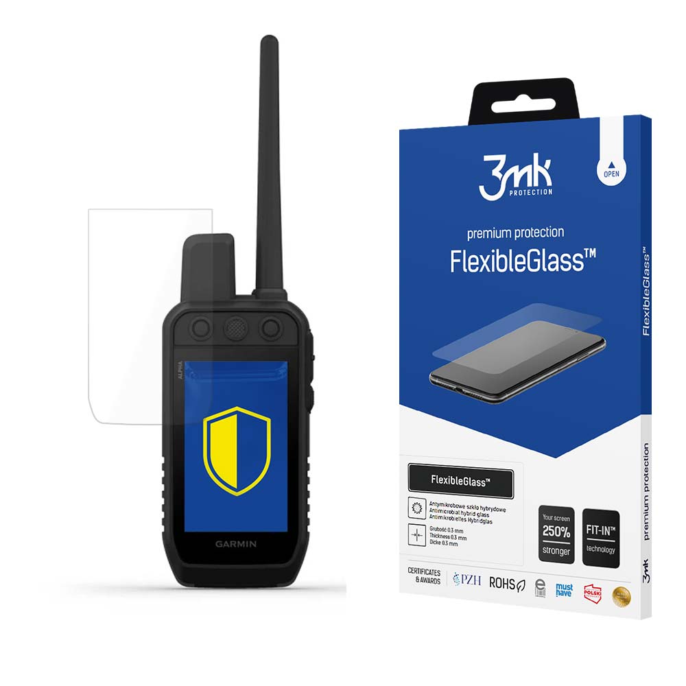 3mk FlexibleGlass™ -hybridilasi Garmin Alpha 300K -laitteelle