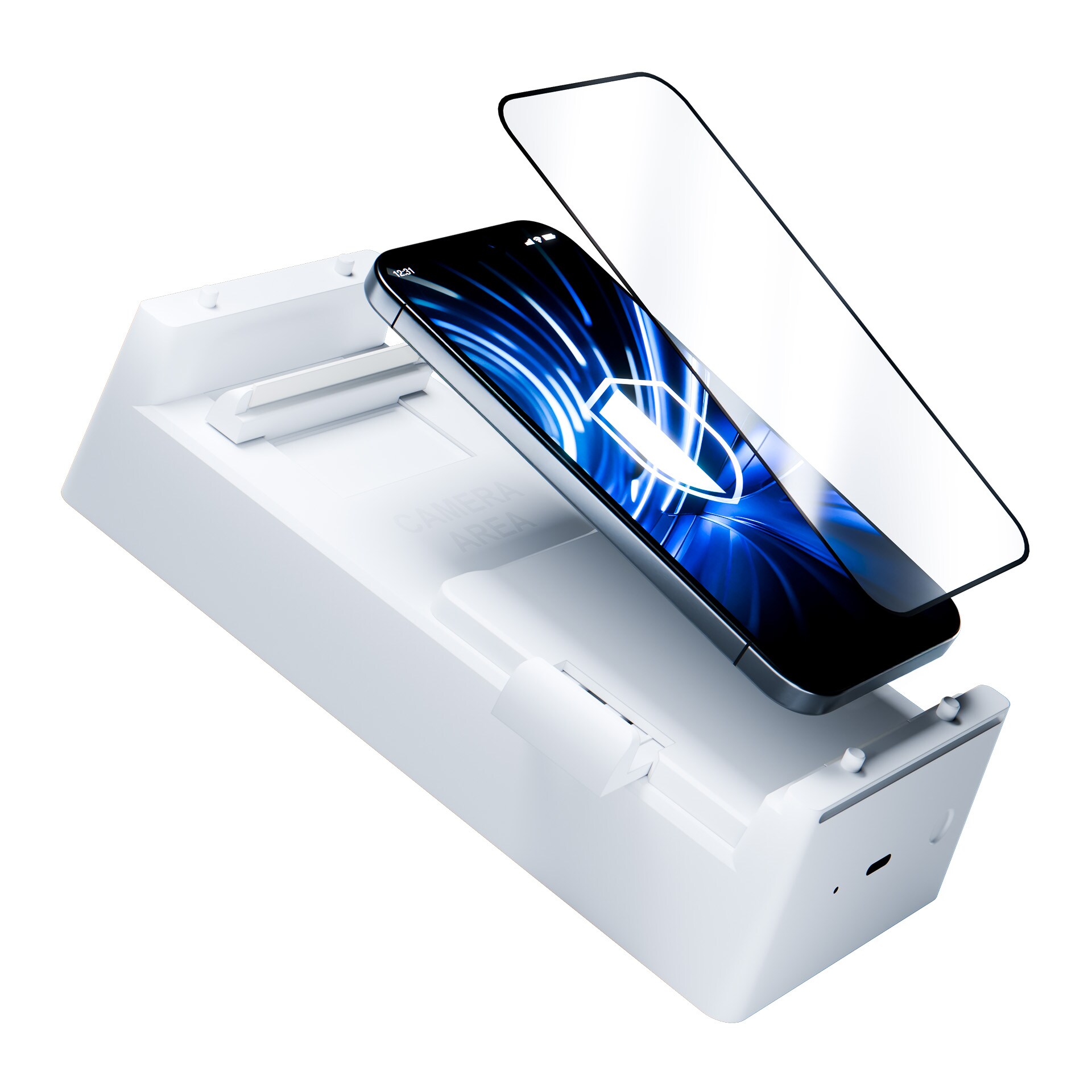 3mk Expert Glass Protection™ -karkaistu lasi asennustyökalulla Samsung Galaxy S24 Ultra -mallille