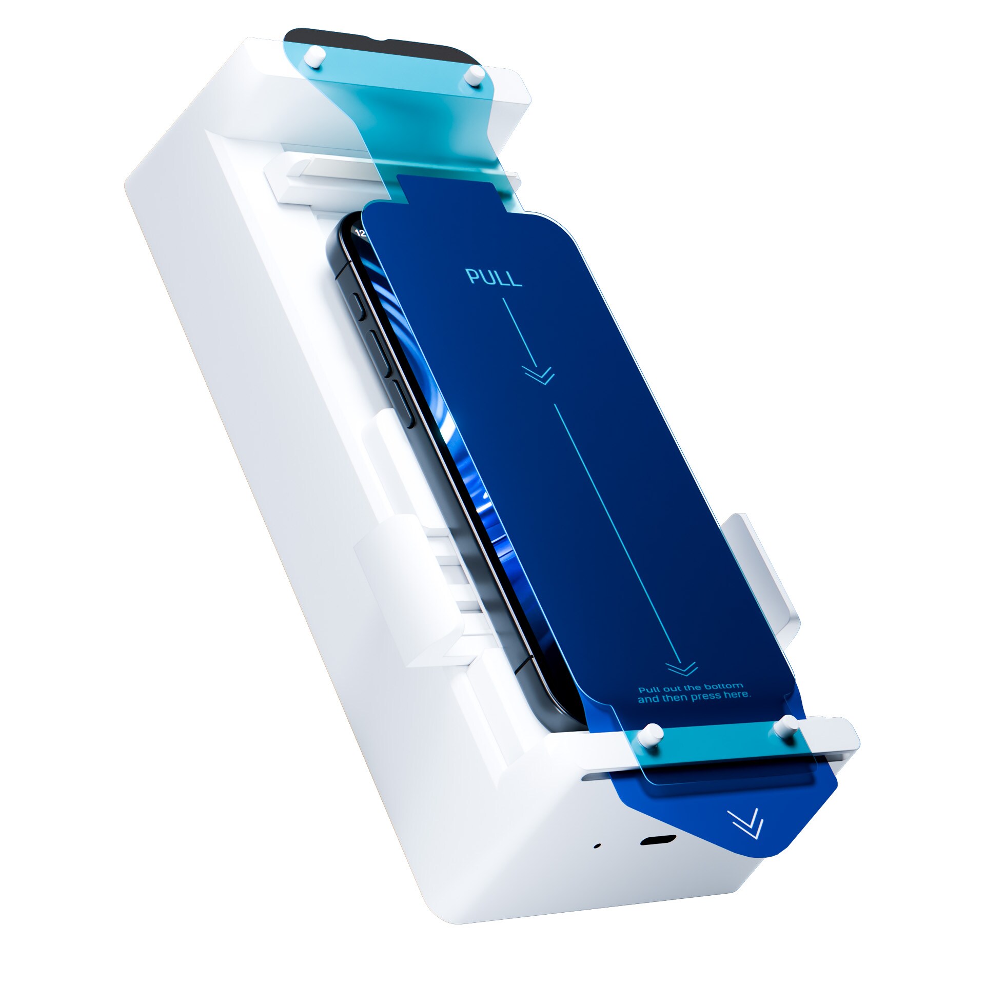 3mk Expert Glass Protection™ -karkaistu lasi asennustyökalulla Samsung Galaxy S24 Ultra -mallille