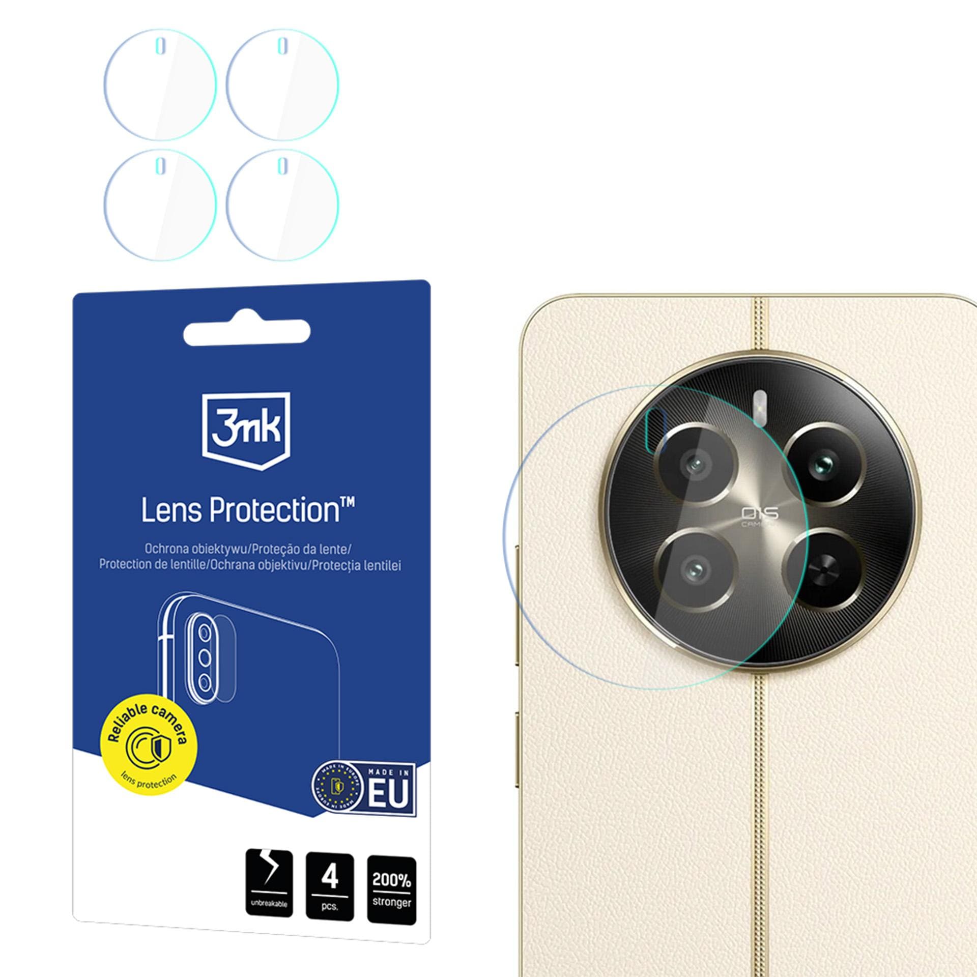 3mk-objektiivinsuojus: hybridi-objektiivilasi Realme 12+ 5G -mallille