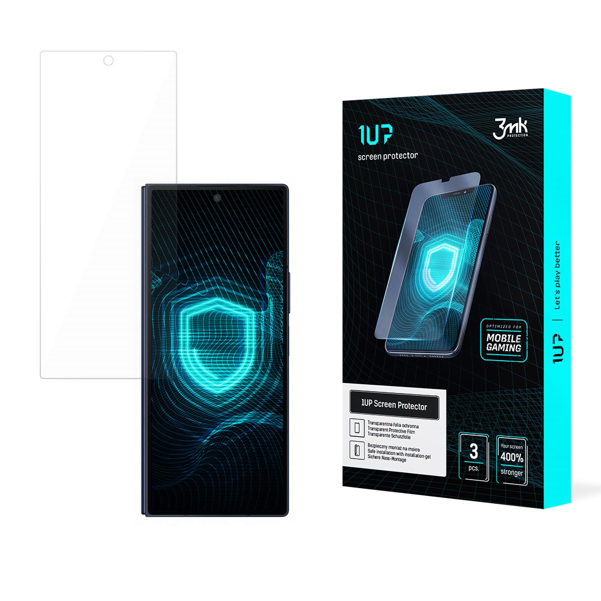 3mk 1UP -pelisuojakalvo Samsung Galaxy Z Fold 6:lle (etupuoli)