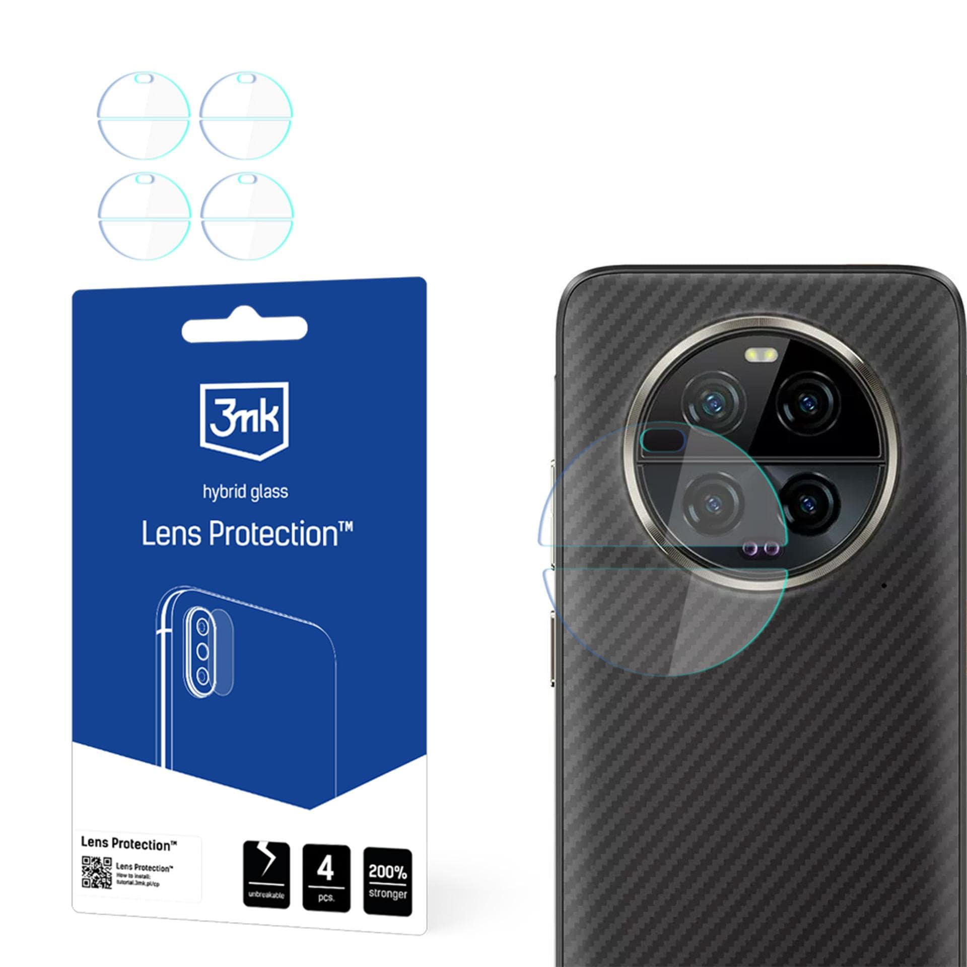 3mk-objektiivinsuojus: hybridi-objektiivilasi Ulefone Armor 23 Ultra -mallille
