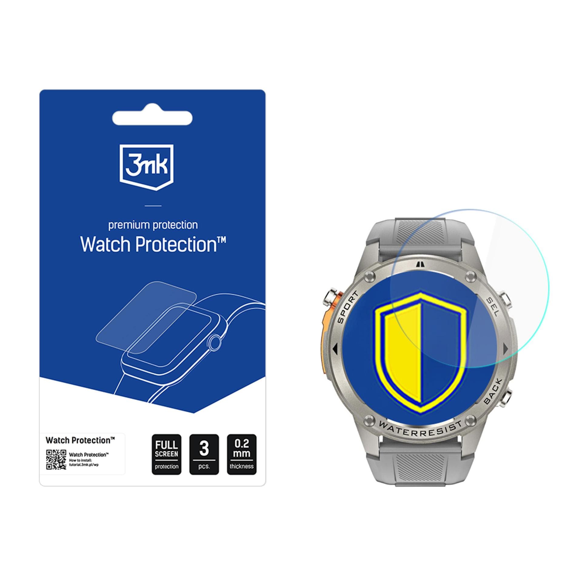 3mk Watch Protection FlexibleGlass -hybridilasi Alligator Watch GPS -kellolle