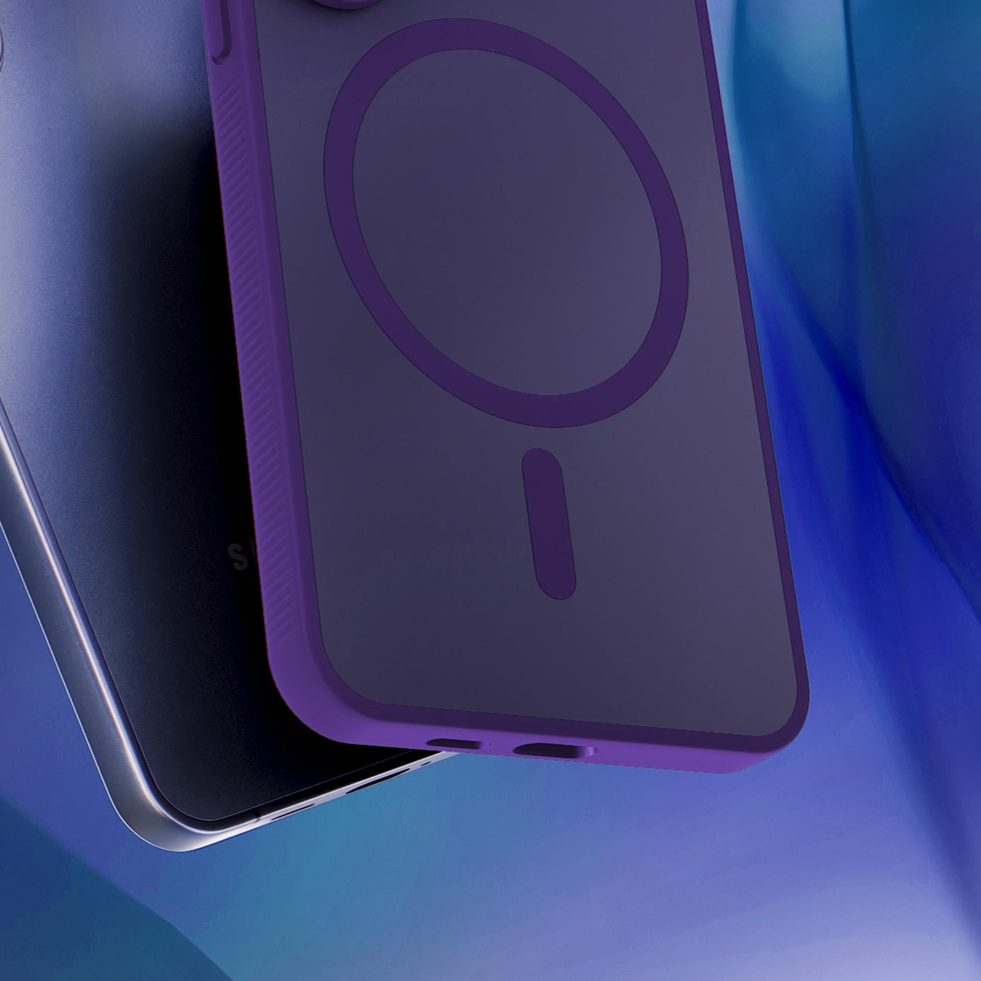 3mk Smoke MagCase Samsung Galaxy S25:lle – violetti