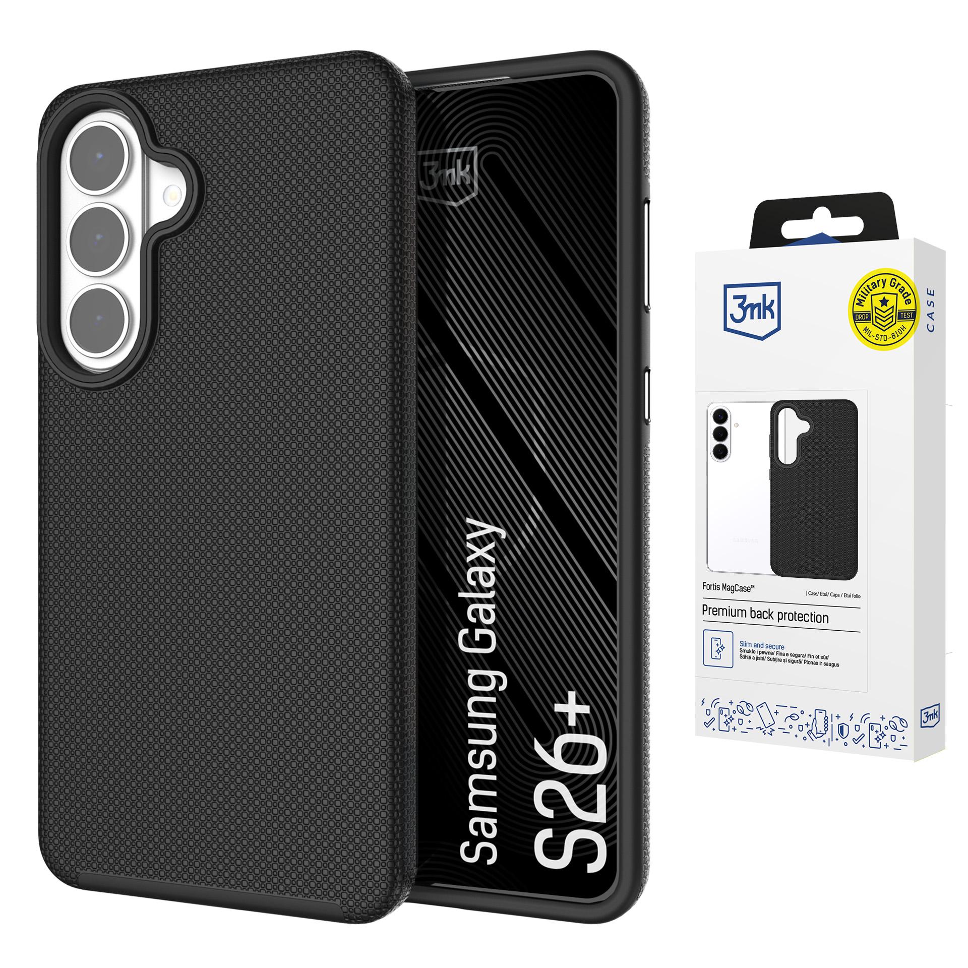 3mk Fortis MagCase Samsung Galaxy S26+:lle – musta