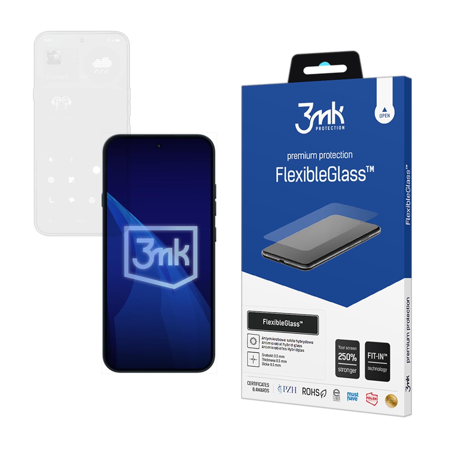 3mk FlexibleGlass™ -hybridilasi Nothing Phone (4a) Pro -puhelimelle