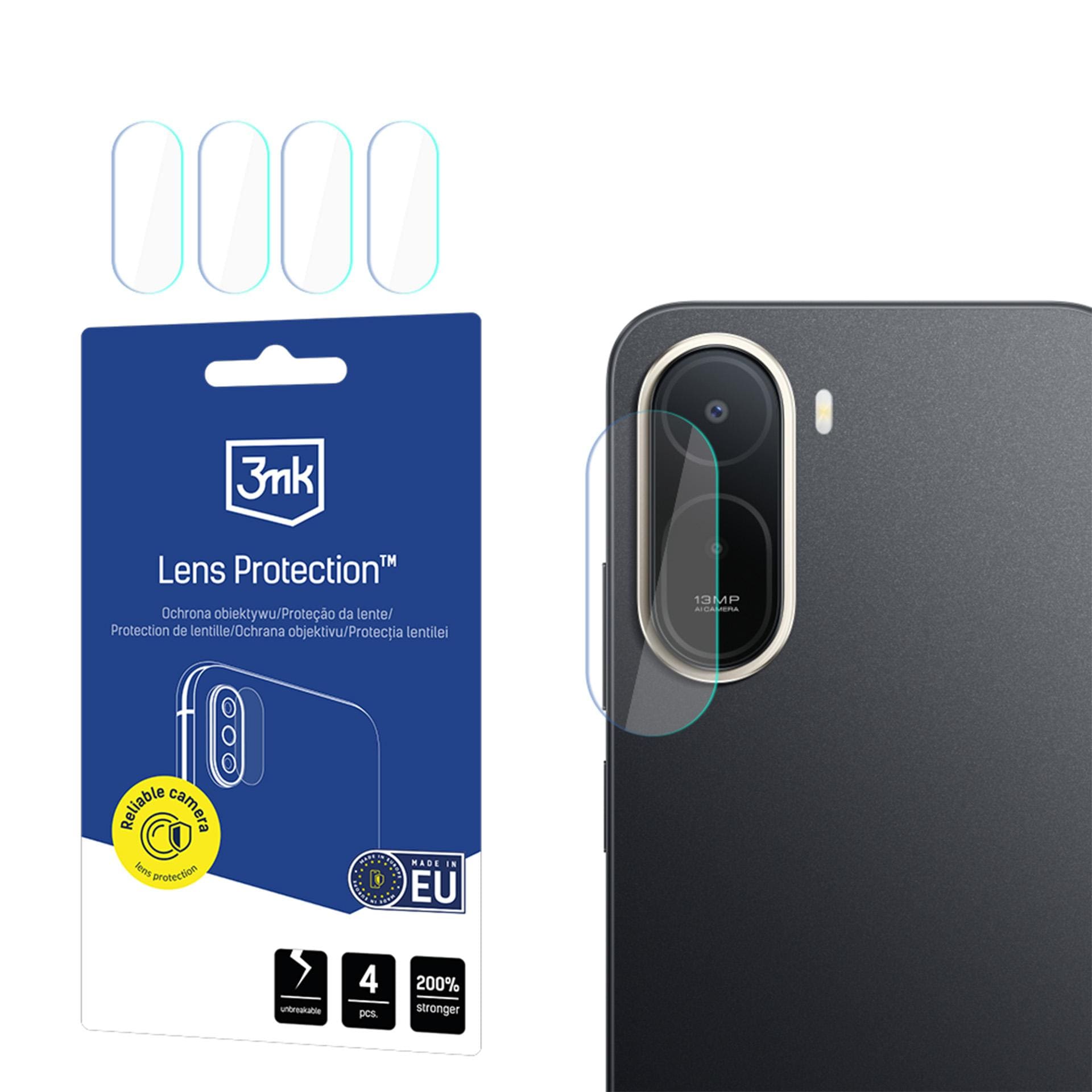 Hybridilasi kameran objektiiville – 3mk-objektiivinsuoja Xiaomi Redmi A7 Pro -mallille