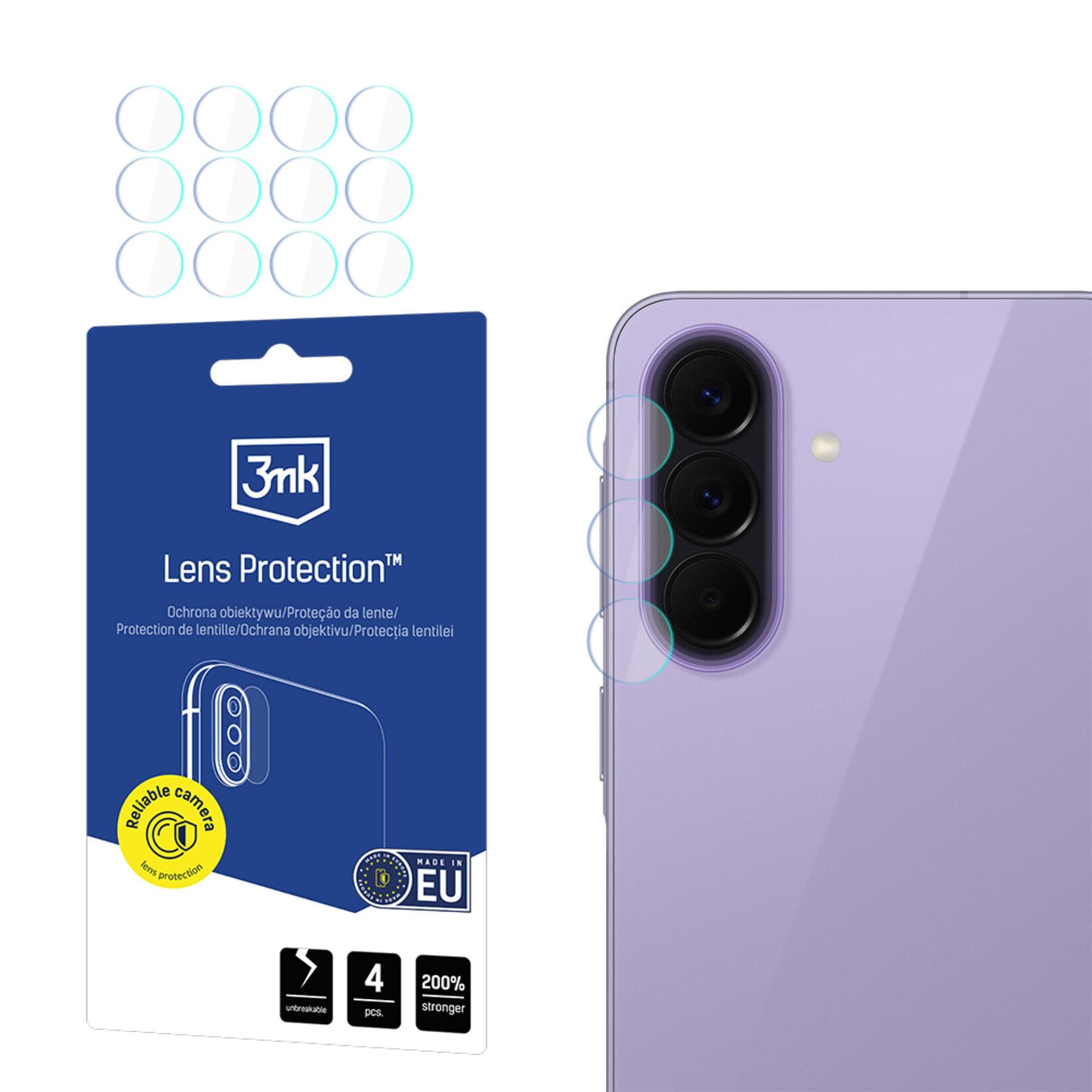 3mk-objektiivinsuojus: hybridilasi Samsung Galaxy A57:n kameran objektiiville