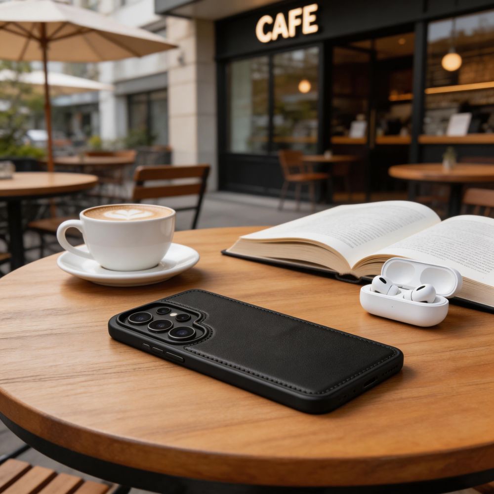 Tech-Protect Wallet MagSafe -suojakotelo Samsung Galaxy S26 Ultra -mallille – mattamusta