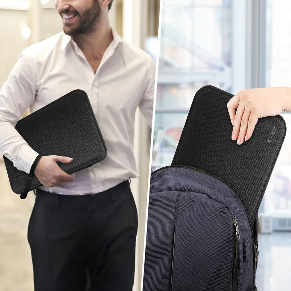 Tech-Protect Hardpouch -kannettavan suojakotelo 13–14 – musta