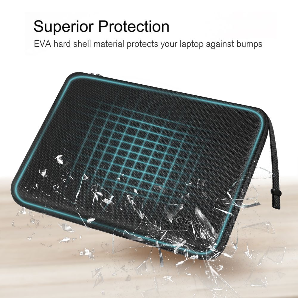 Tech-Protect Hardpouch -kannettavan suojakotelo 13–14 – musta