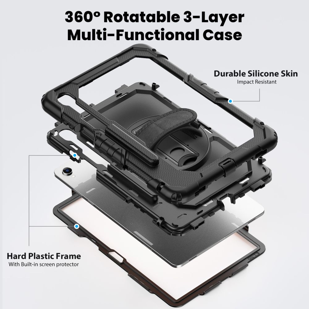Tech-Protect -kovakotelo Samsung Galaxy Tab S11 11.0 X730 / X736B - musta