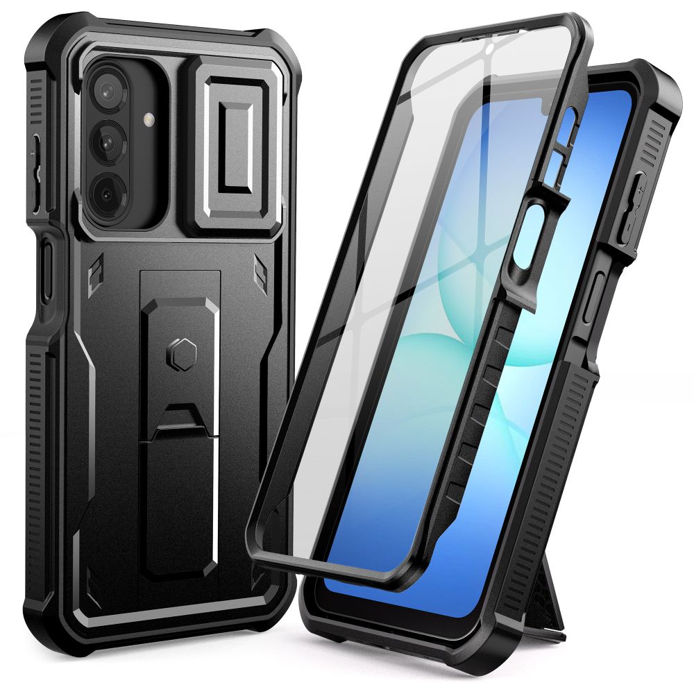 Tech-Protect Kevlar Cam+ -suojakotelo Samsung Galaxy A17 4G / 5G - Musta