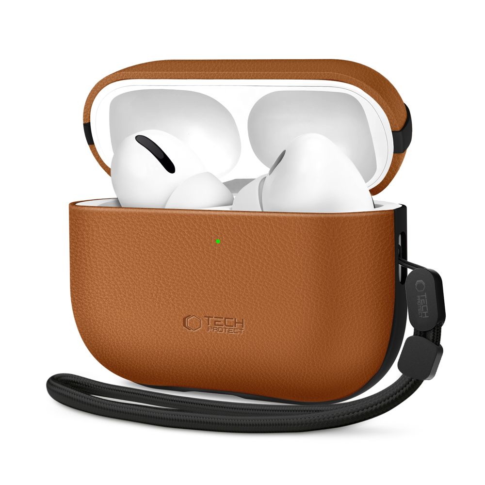 Tech-Protect NaturalFit -suojakotelo AirPods Pro 3:lle – ruskea