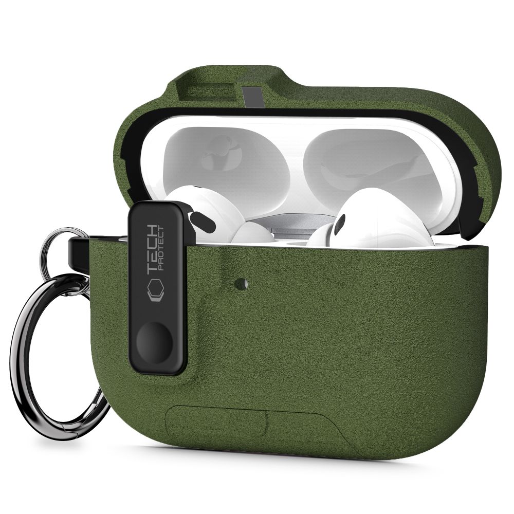 Tech-Protect Slim Hook -kotelo AirPods Pro 3:lle – vihreä