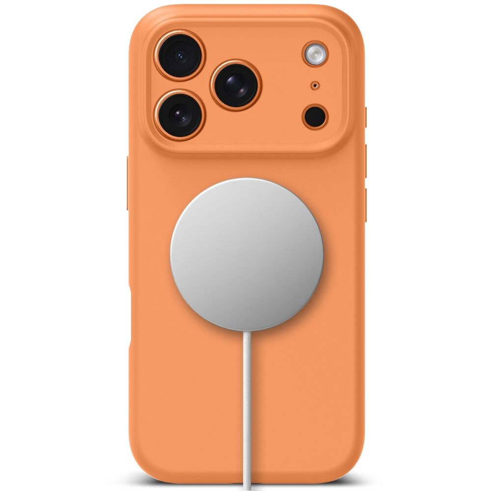 Tech-Protect-silikoninen MagSafe-kotelo iPhone 17 Pro:lle – oranssi