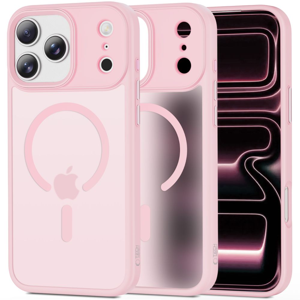 Tech-Protect MagMat MagSafe -suojakotelo iPhone 17 Pro:lle – vaaleanpunainen