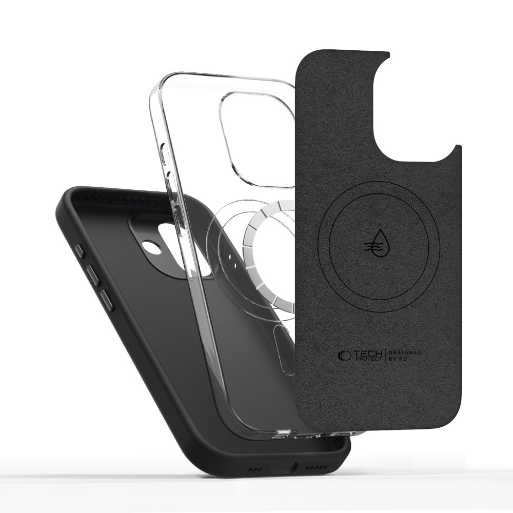 Tech-Protect Uniq MagSafe -suojakotelo iPhone 17:lle – musta