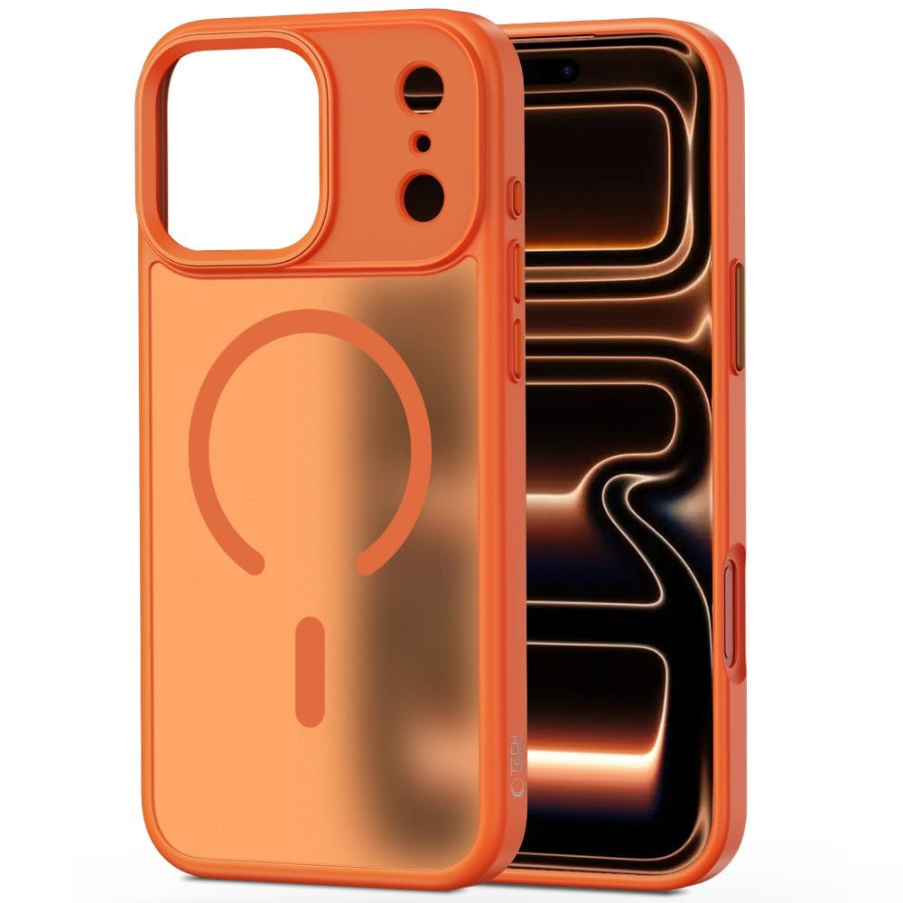 Tech-Protect MagMat MagSafe -suojakotelo iPhone 17 Pro:lle – oranssi
