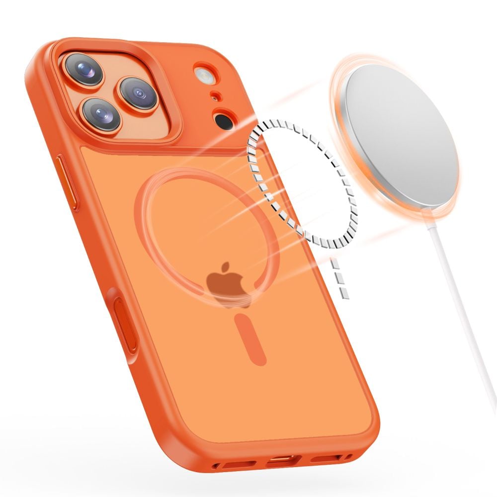 Tech-Protect MagMat MagSafe -suojakotelo iPhone 17 Pro:lle – oranssi