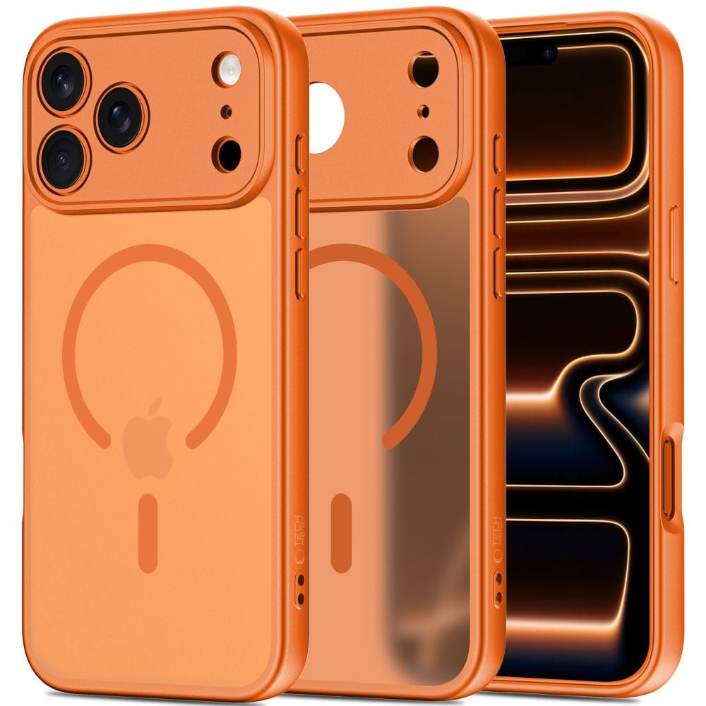 Tech-Protect BasicMag MagSafe -suojakotelo iPhone 17 Pro Maxille – oranssi