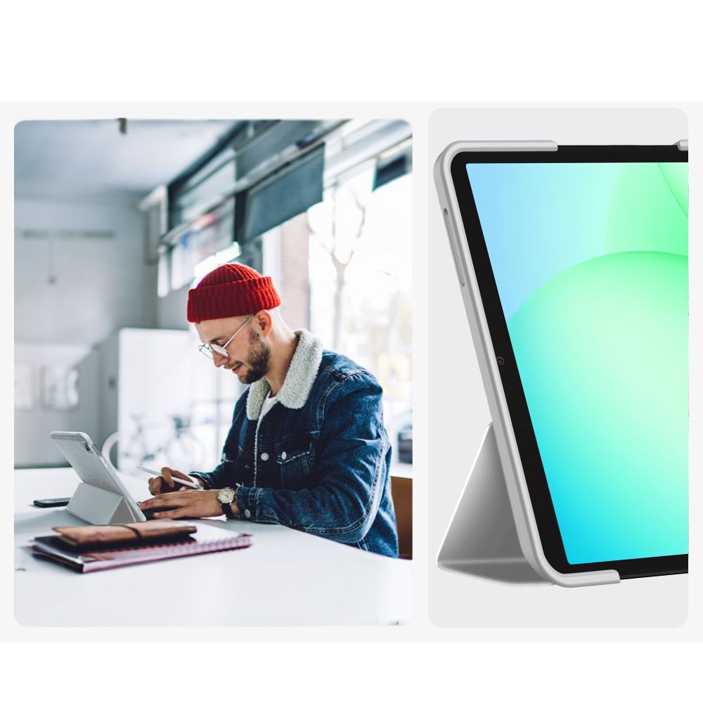 TechProtect SmartCase suojakotelo Samsung Galaxy Tab A9/A11 8.7 X110/X115/X133/X135 - harmaa